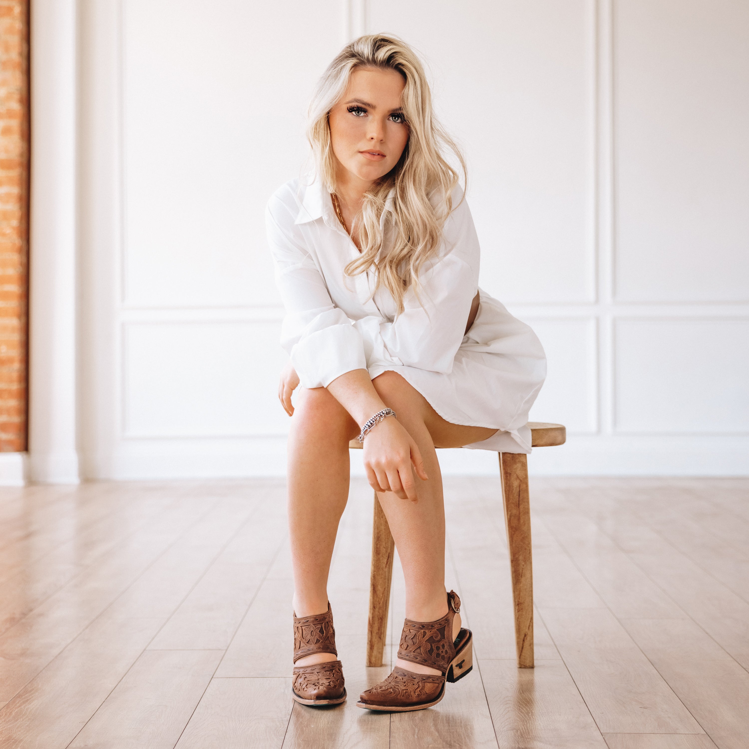 Lane Robin Slingback Mule - Burnt Caramel
