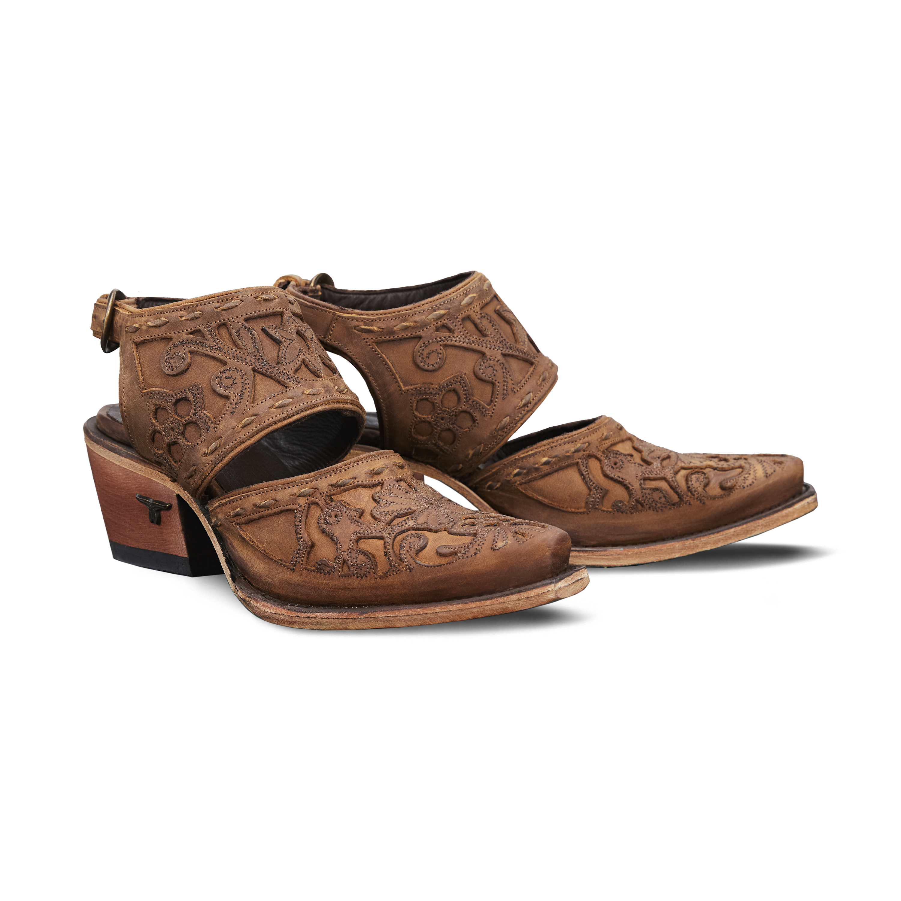Lane Robin Slingback Mule - Burnt Caramel