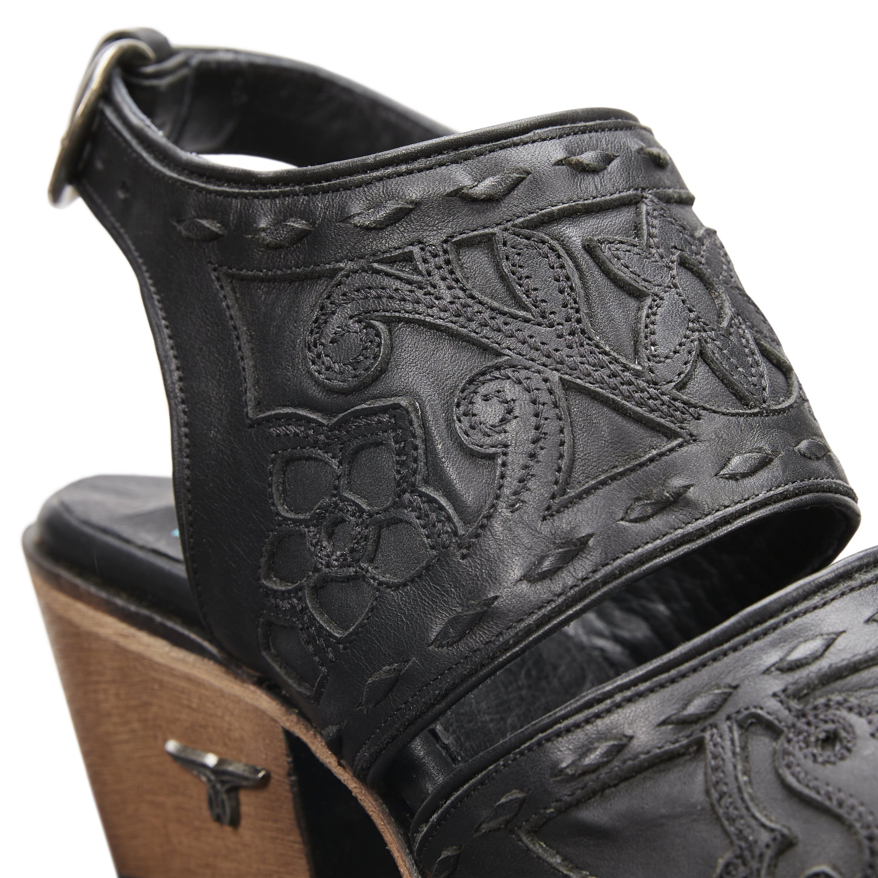 Lane Robin Slingback Mule - Jet Black