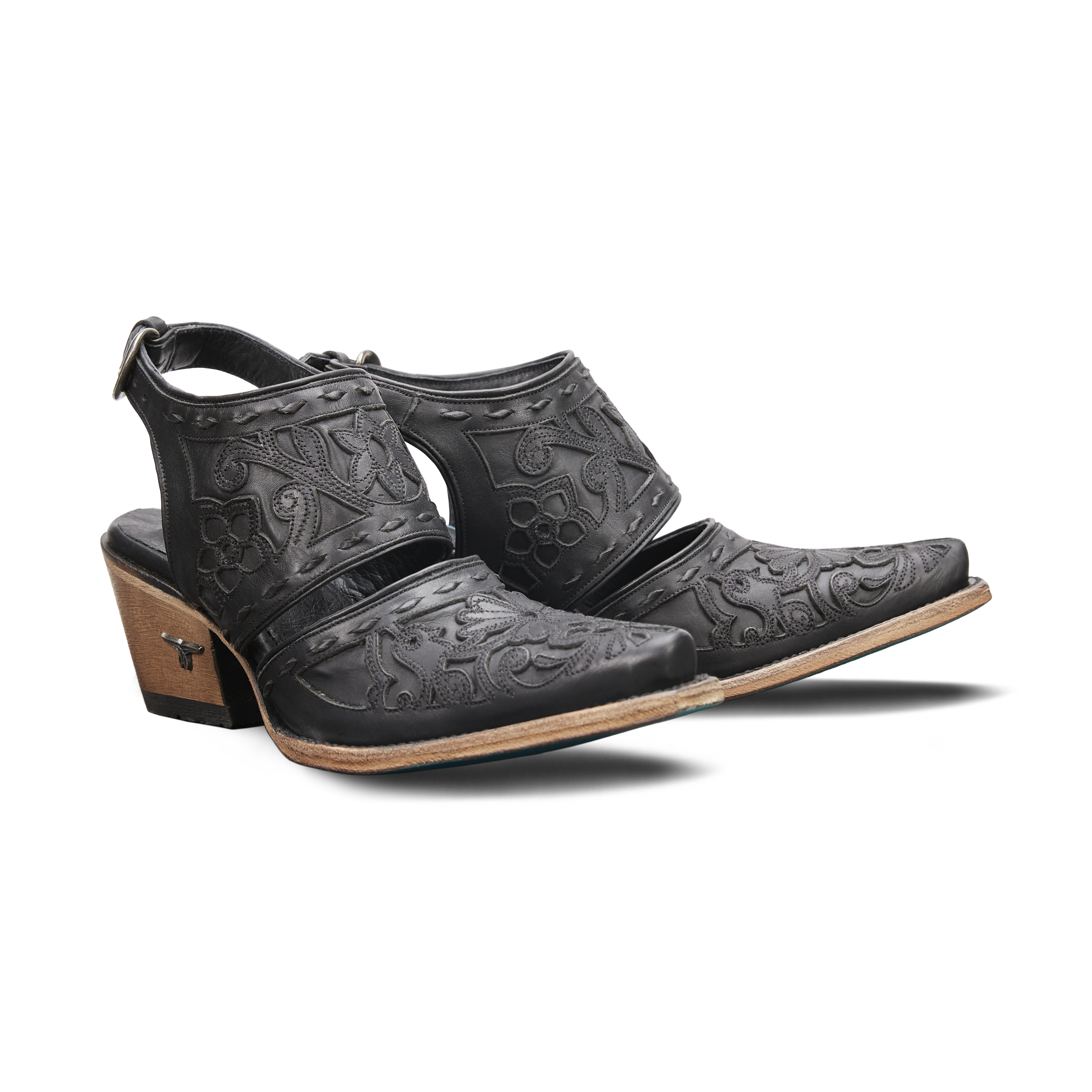 Lane Robin Slingback Mule - Jet Black