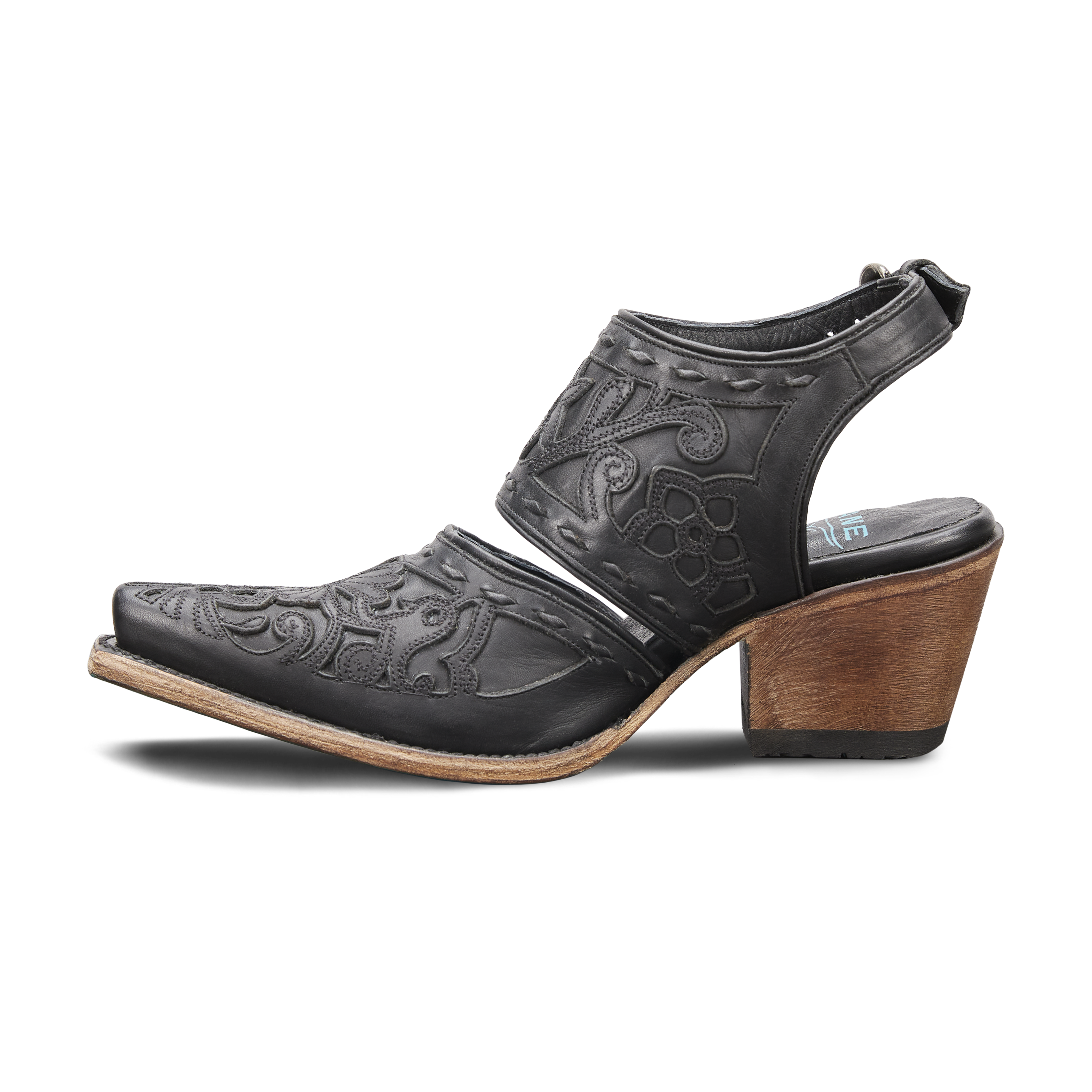 Lane Robin Slingback Mule - Jet Black