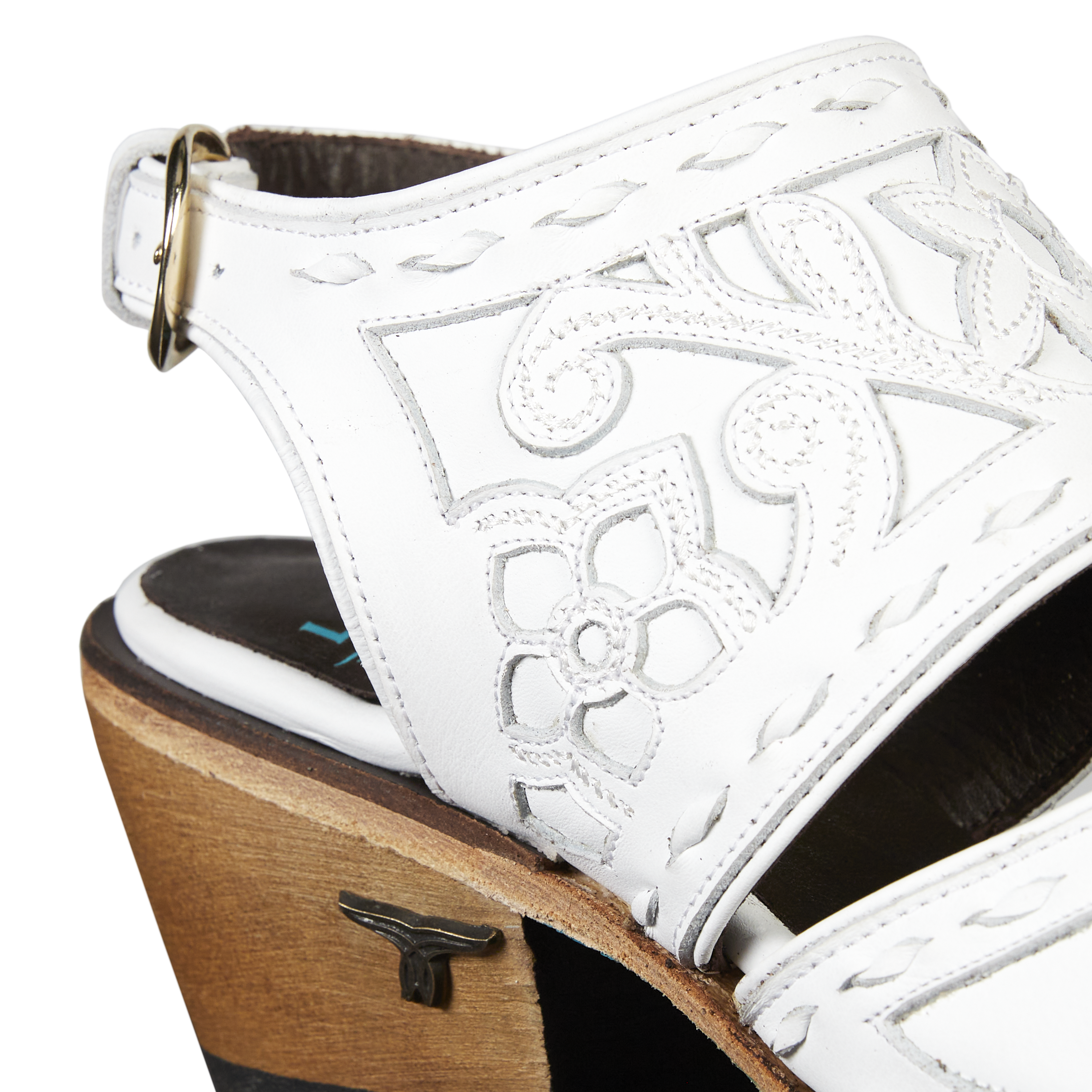 Lane Robin Slingback Mule - Matte White