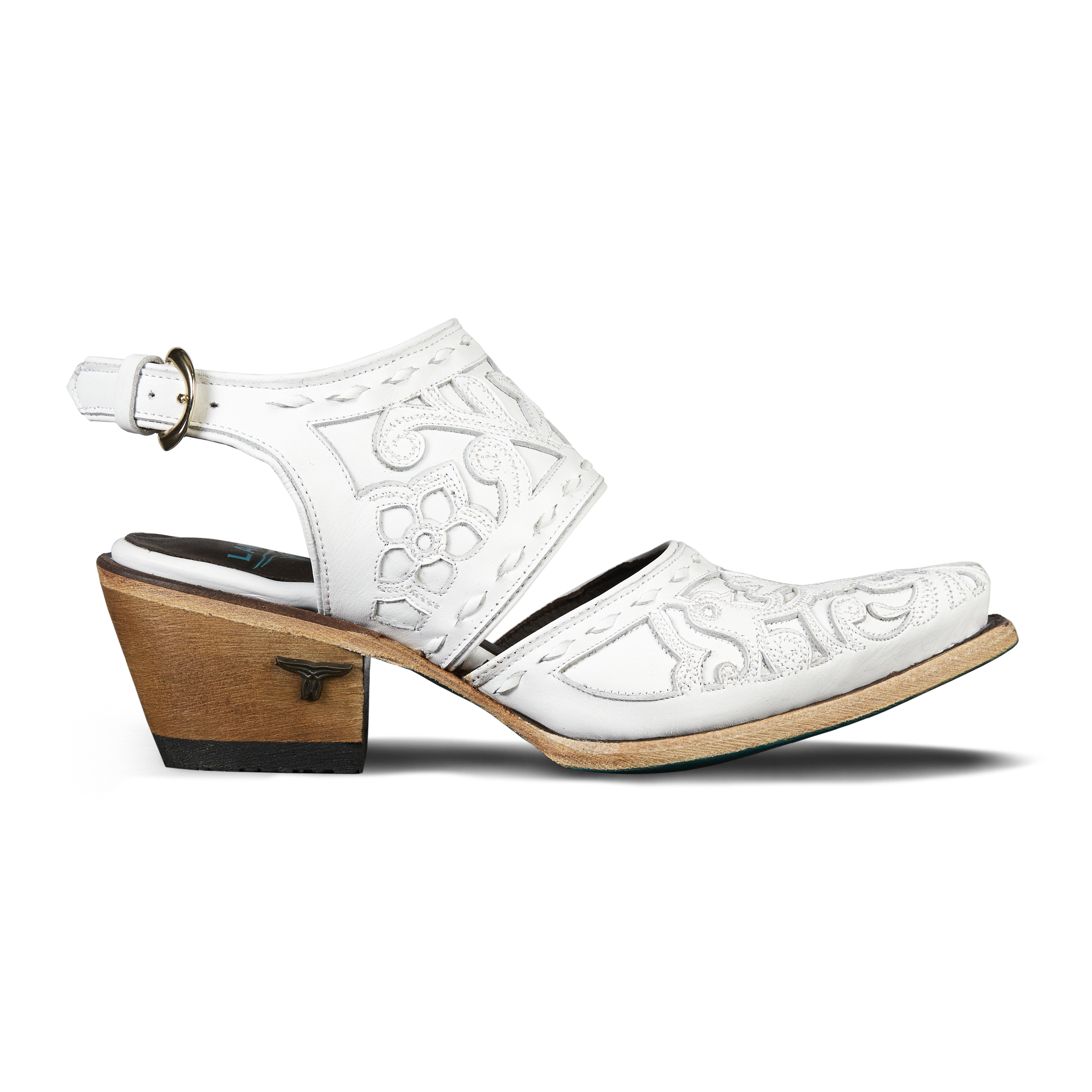 Lane Robin Slingback Mule - Matte White