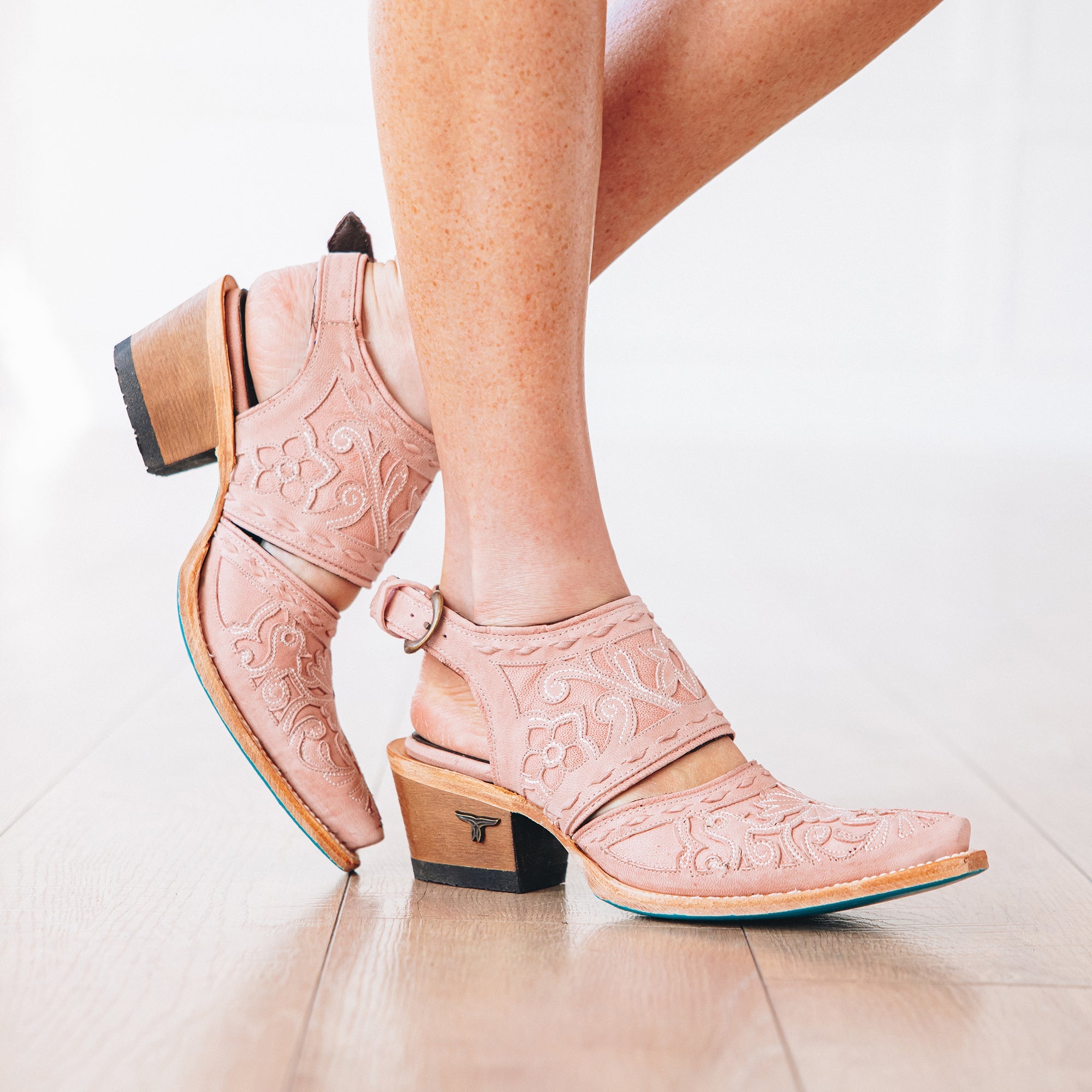Lane Robin Slingback Mule - Blush