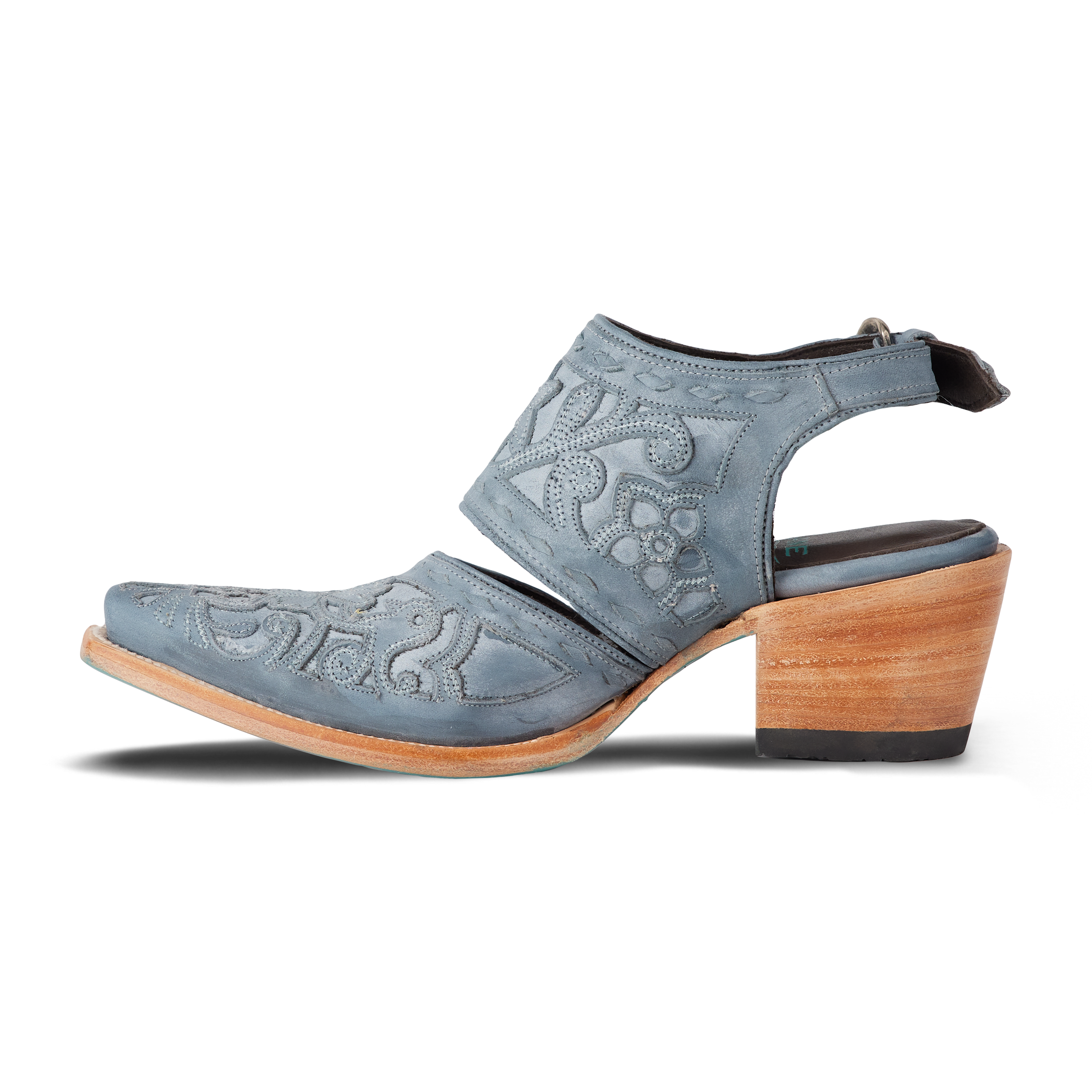 Lane Robin Slingback Mule - Washed Denim