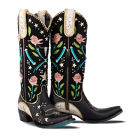 Lane Stars Align Boot - Jet Black & Ceramic Crackle