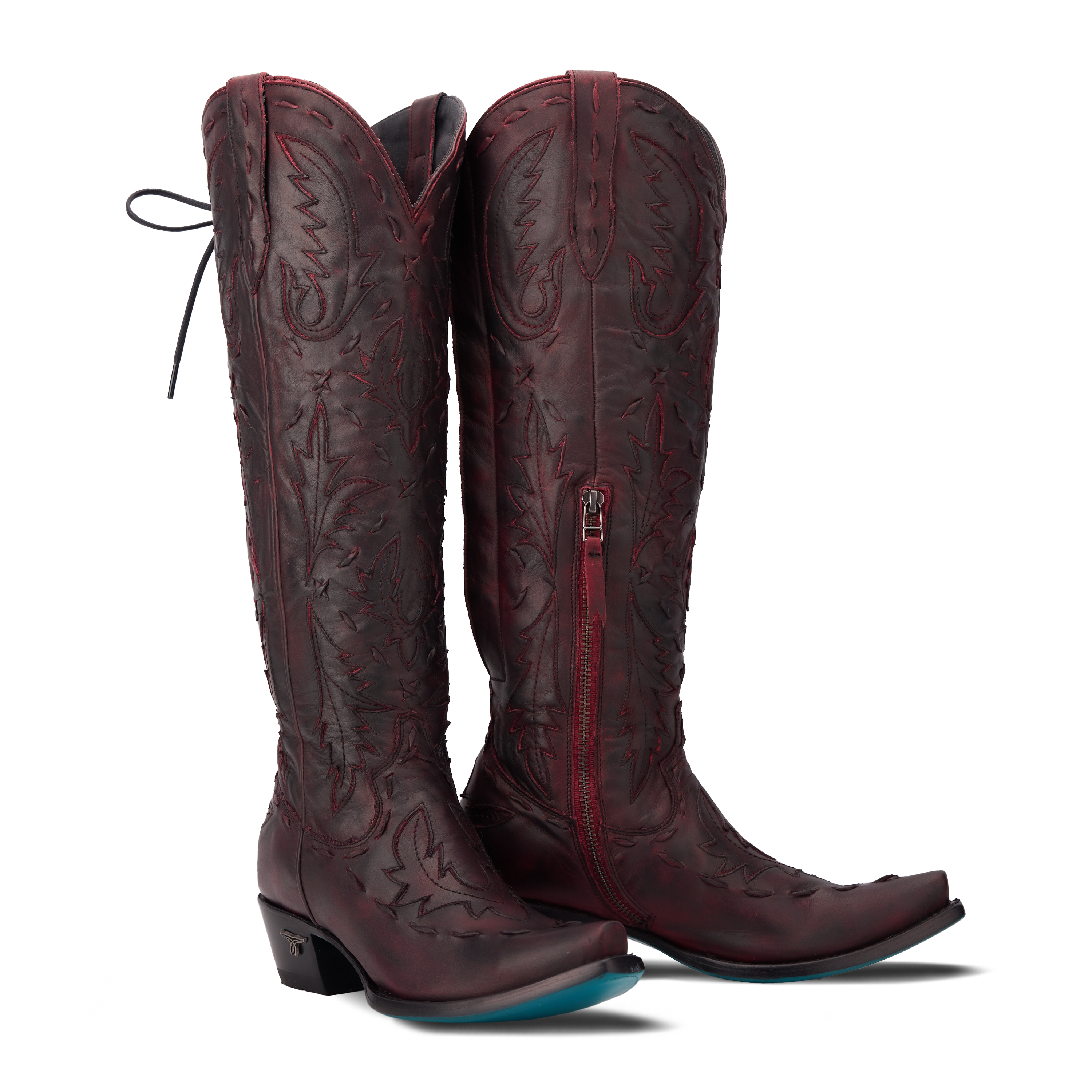 Lane Reverie Knee High Corset - Black Cherry