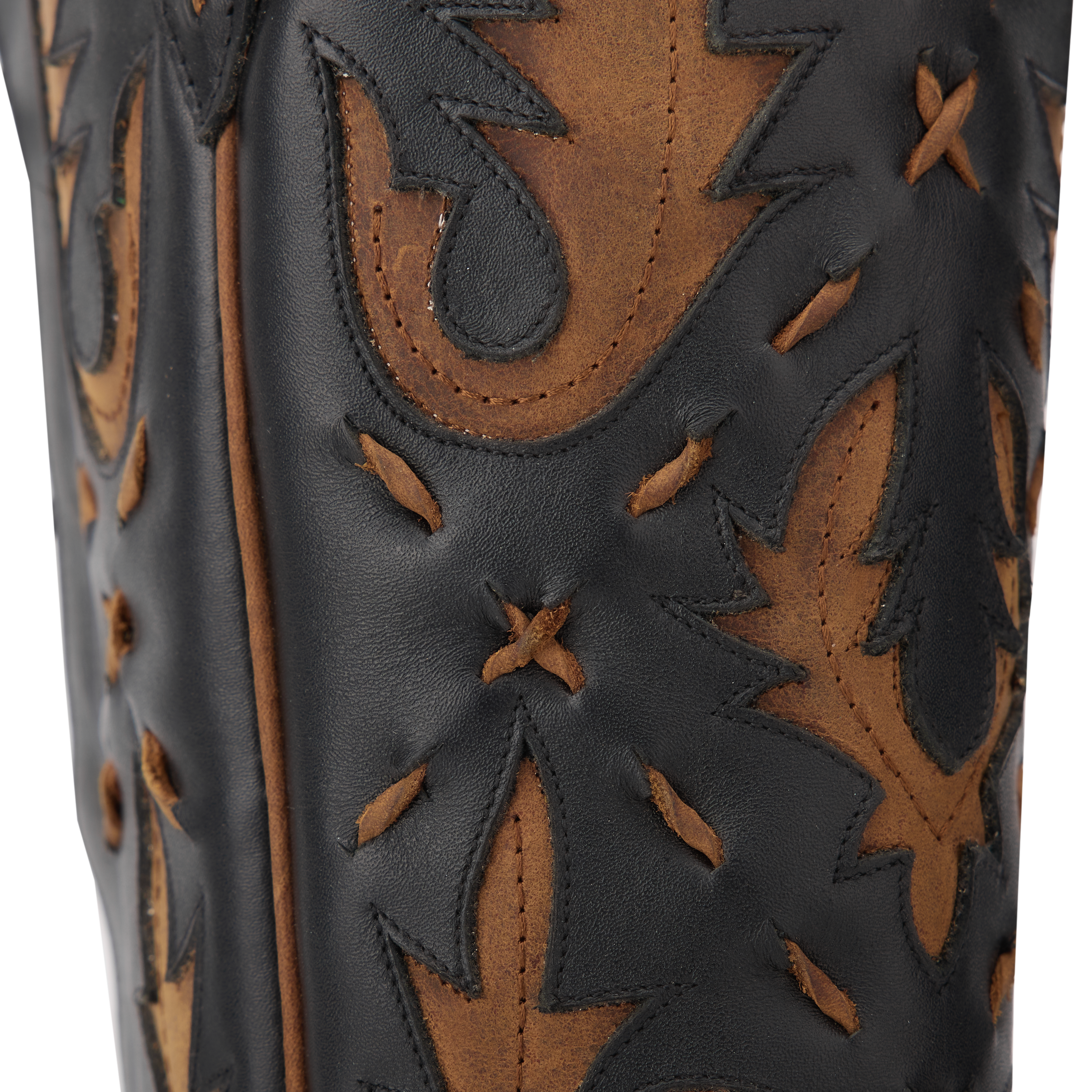 Lane Reverie Knee High Corset - Jet Black and Burnt Caramel