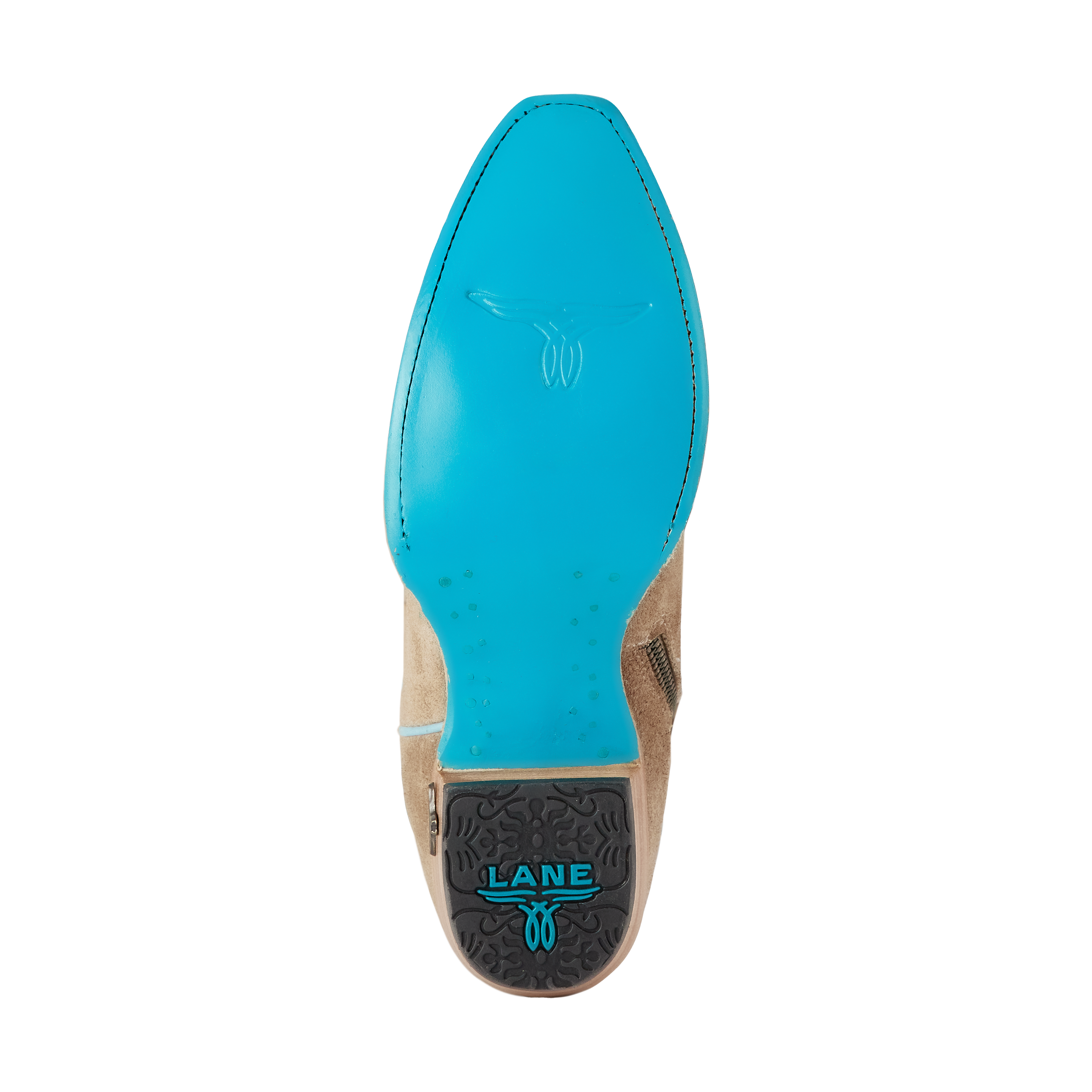 Lane Reverie Knee High Corset - Latte Suede and Powder Blue