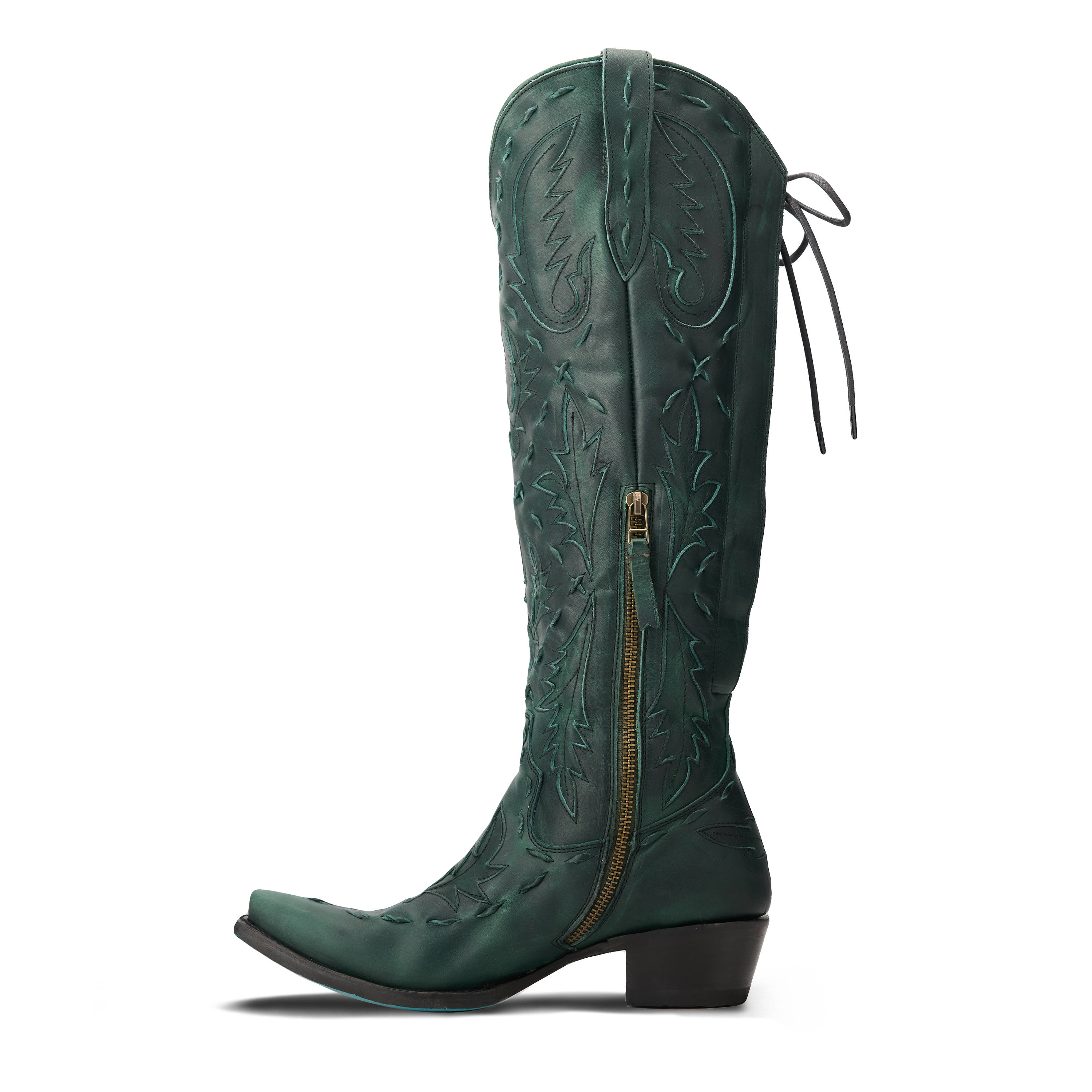 Lane Reverie Knee High Corset - Emerald Green