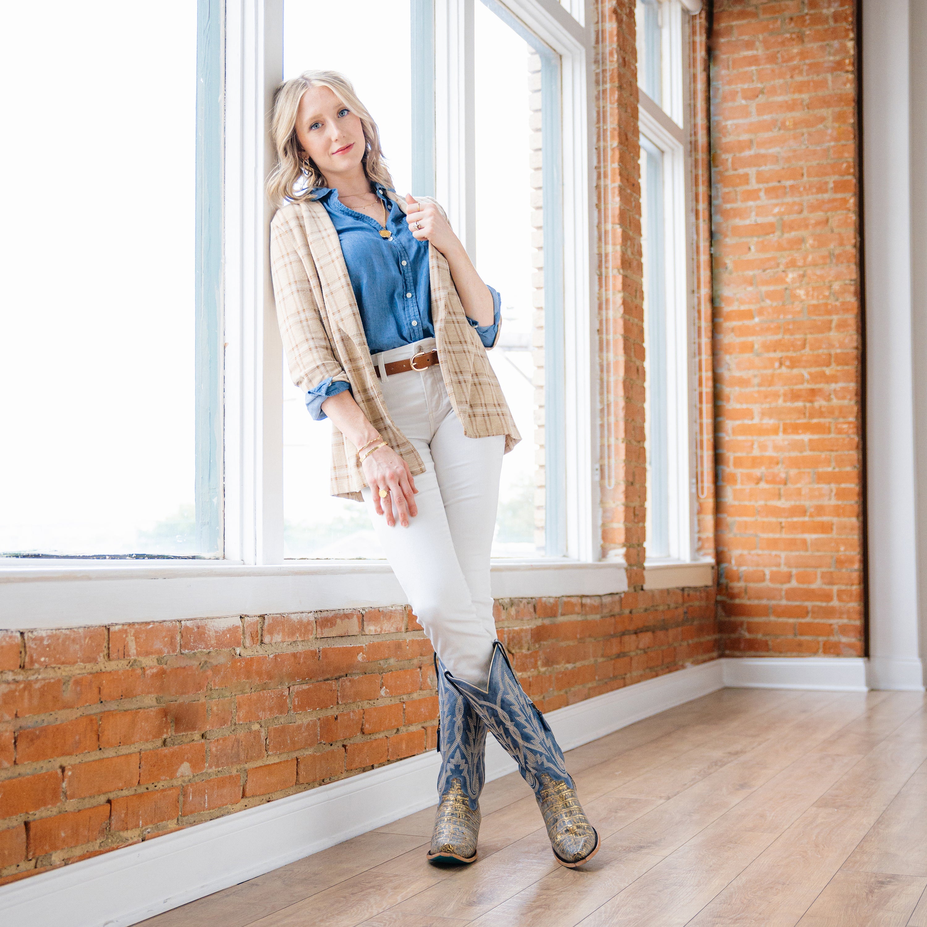 Lane Skylight Boot - Gilded Denim