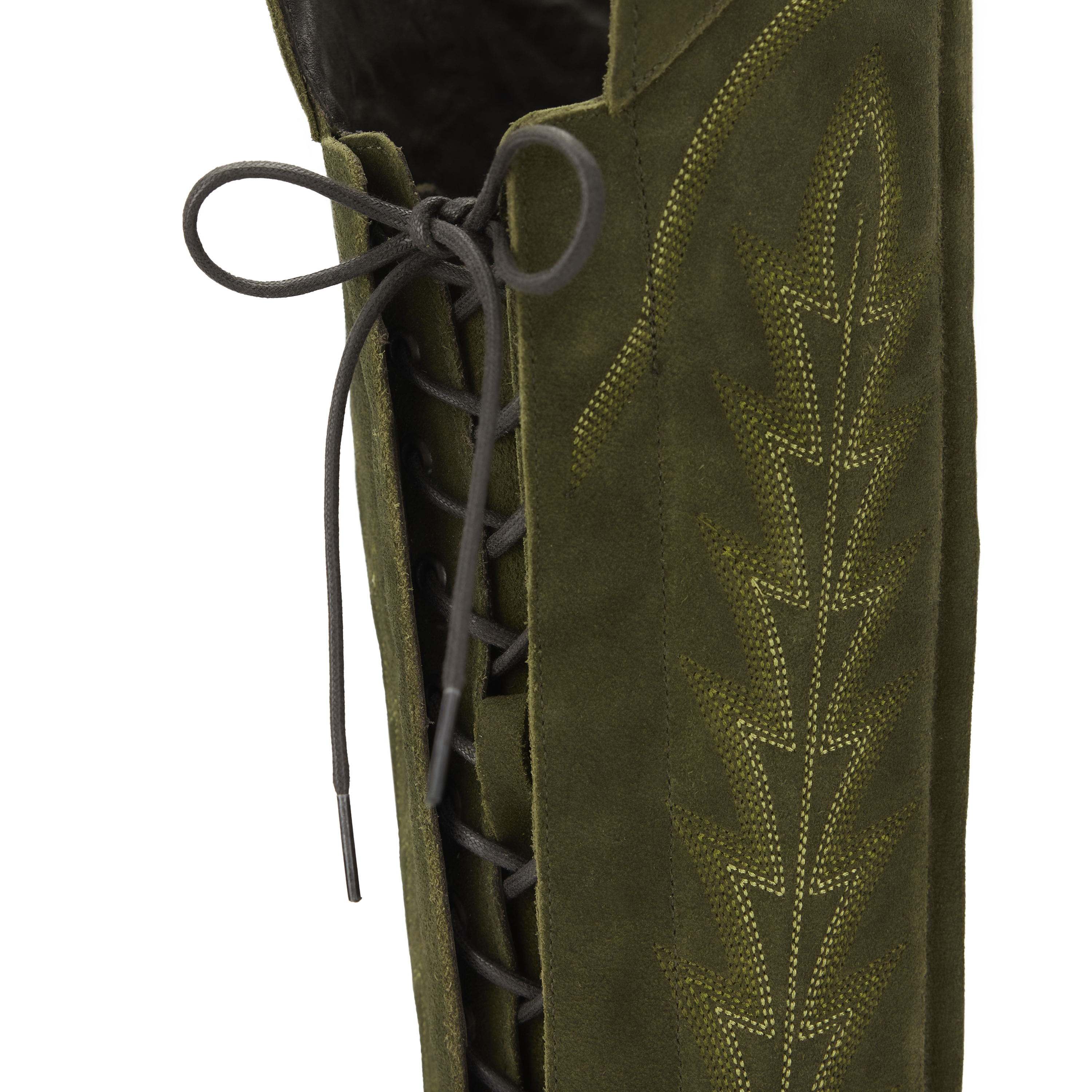Lane Lexington OTK Corset - Olive Suede