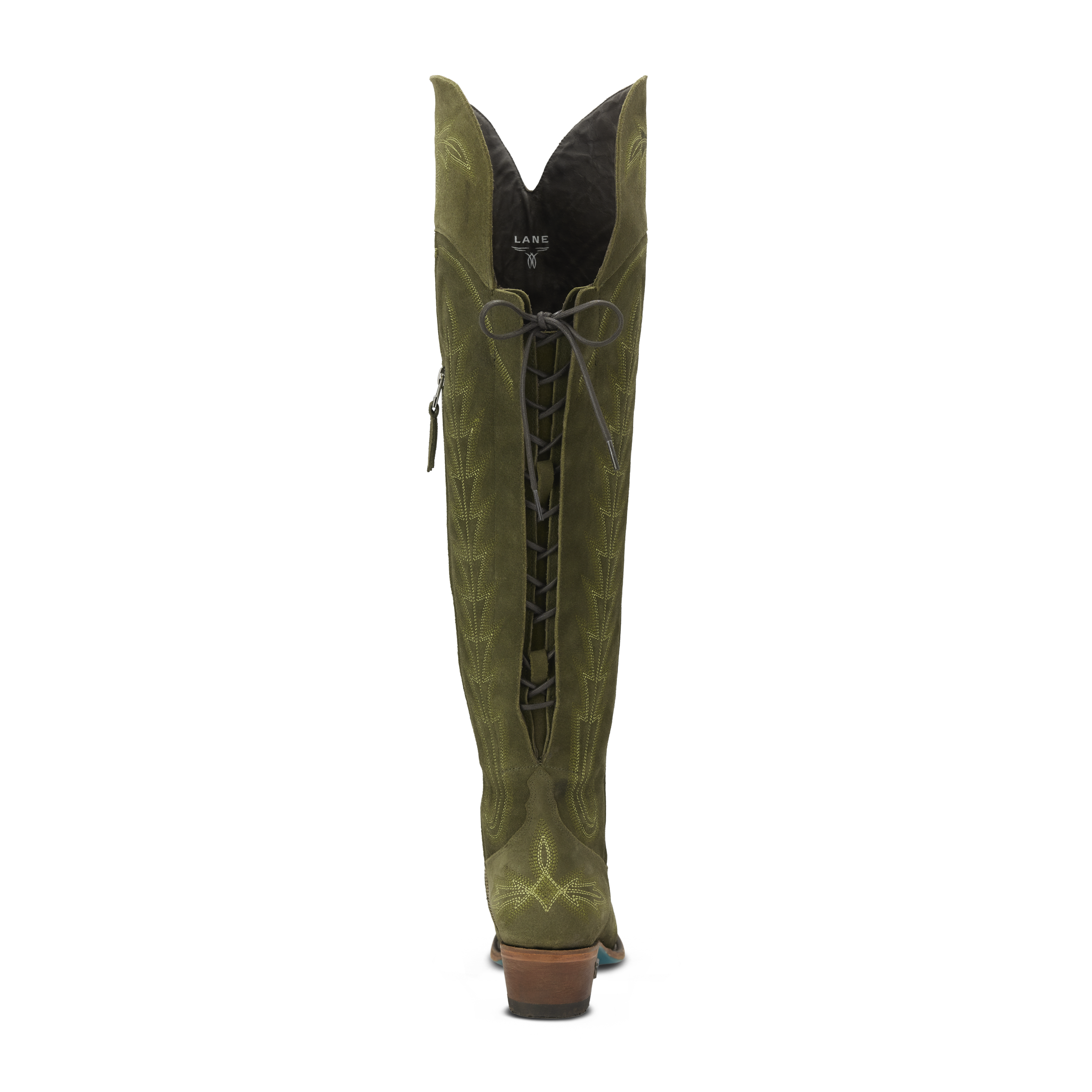 Lane Lexington OTK Corset - Olive Suede