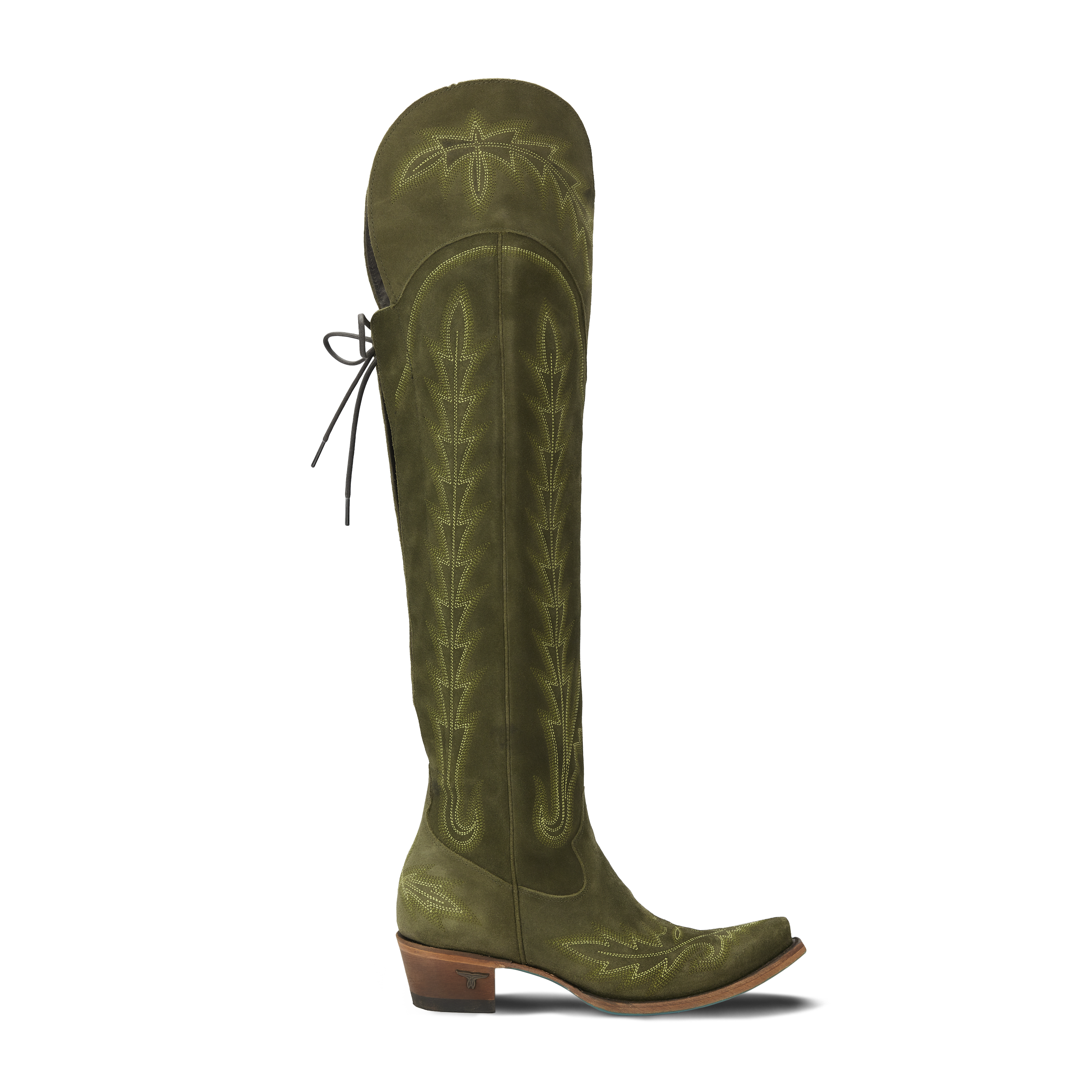Lane Lexington OTK Corset - Olive Suede