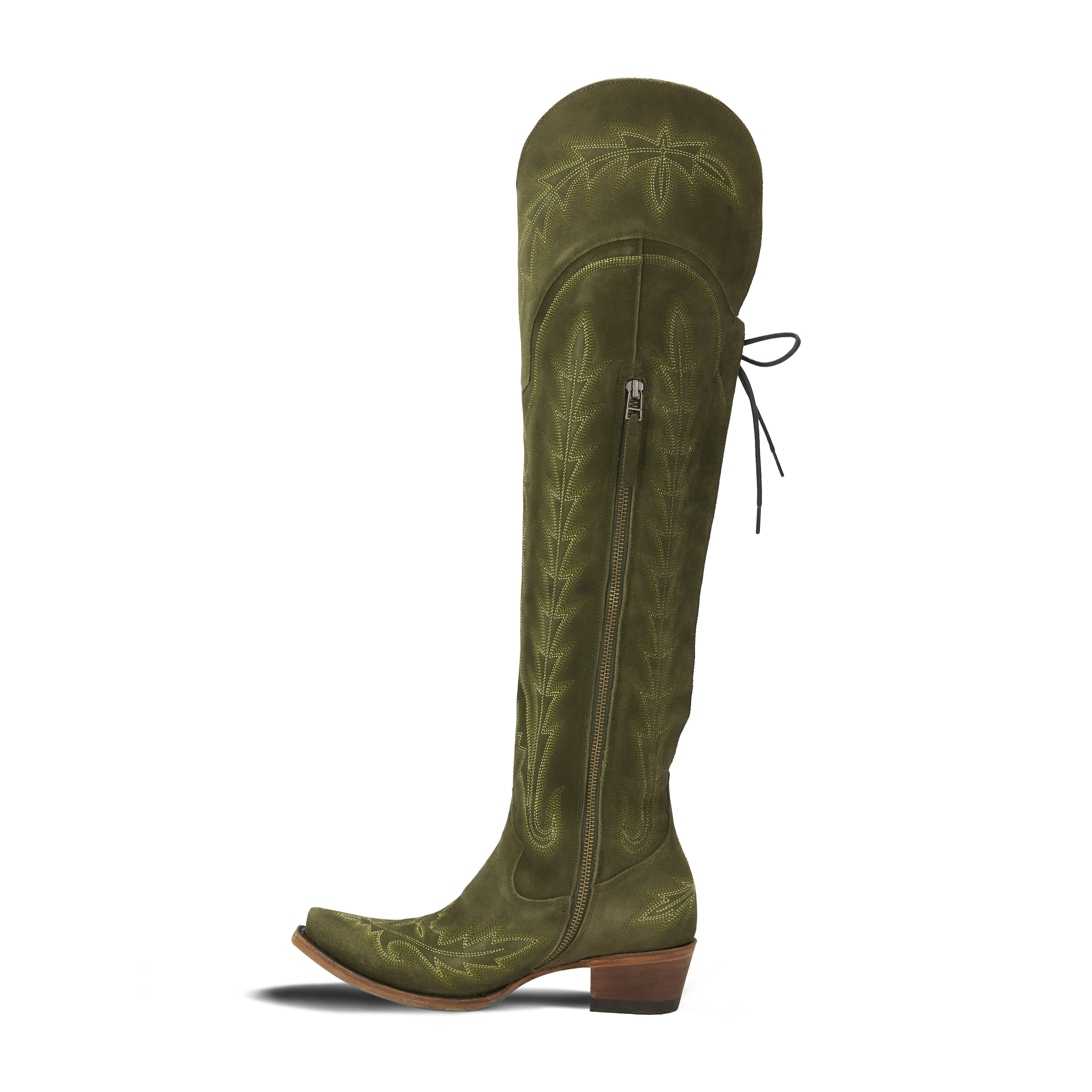 Lane Lexington OTK Corset - Olive Suede