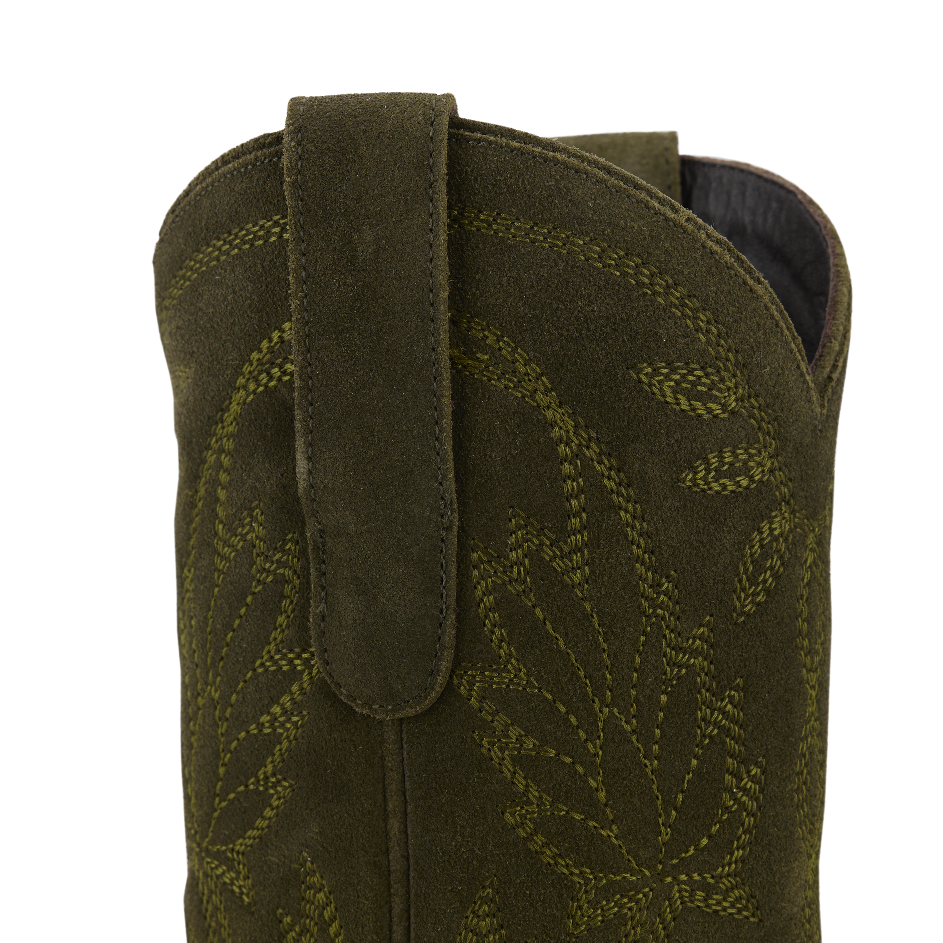 Lane Sandaga Midi - Olive Suede
