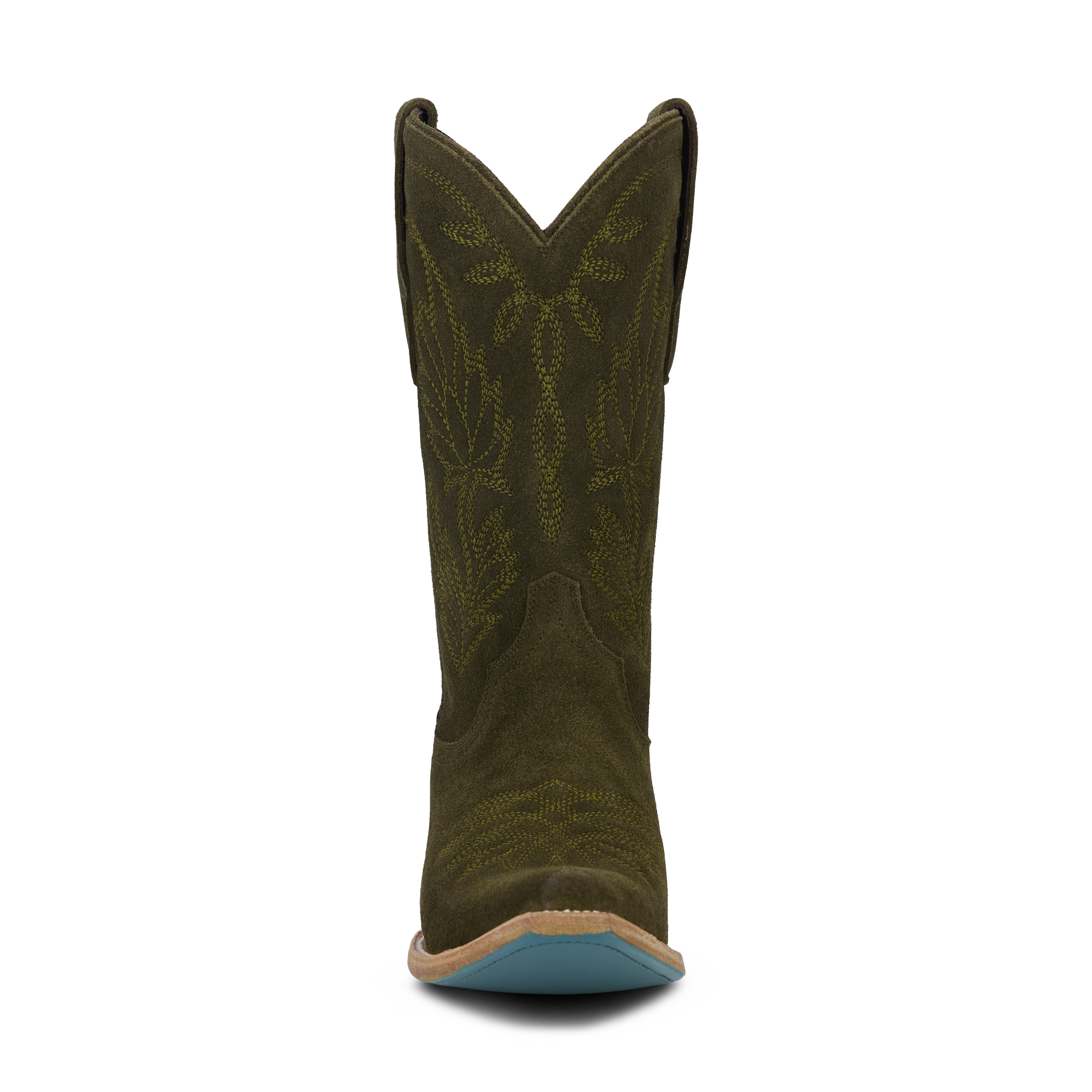 Lane Sandaga Midi - Olive Suede