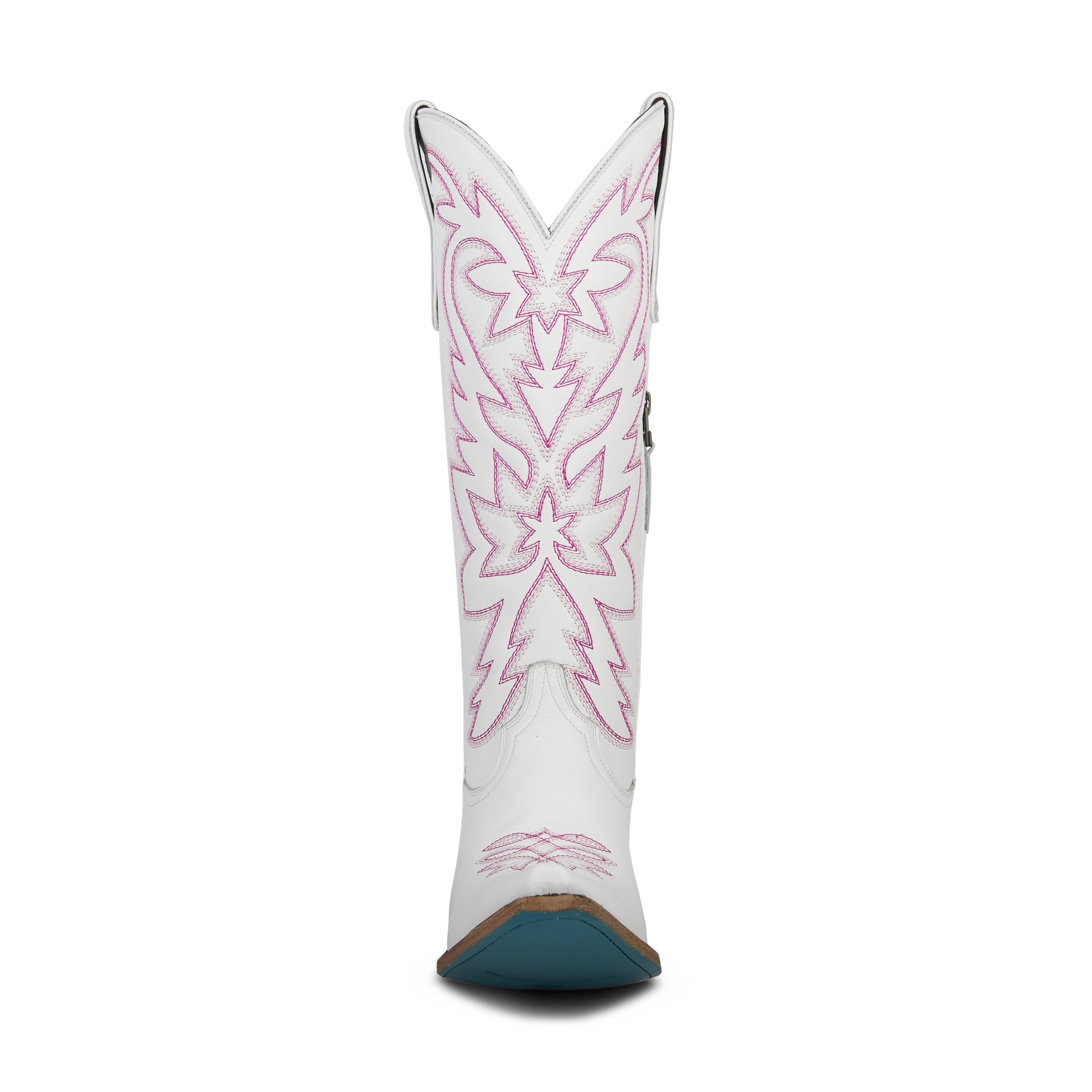 Lane Smokeshow Boot - Matte White and Neon Pink