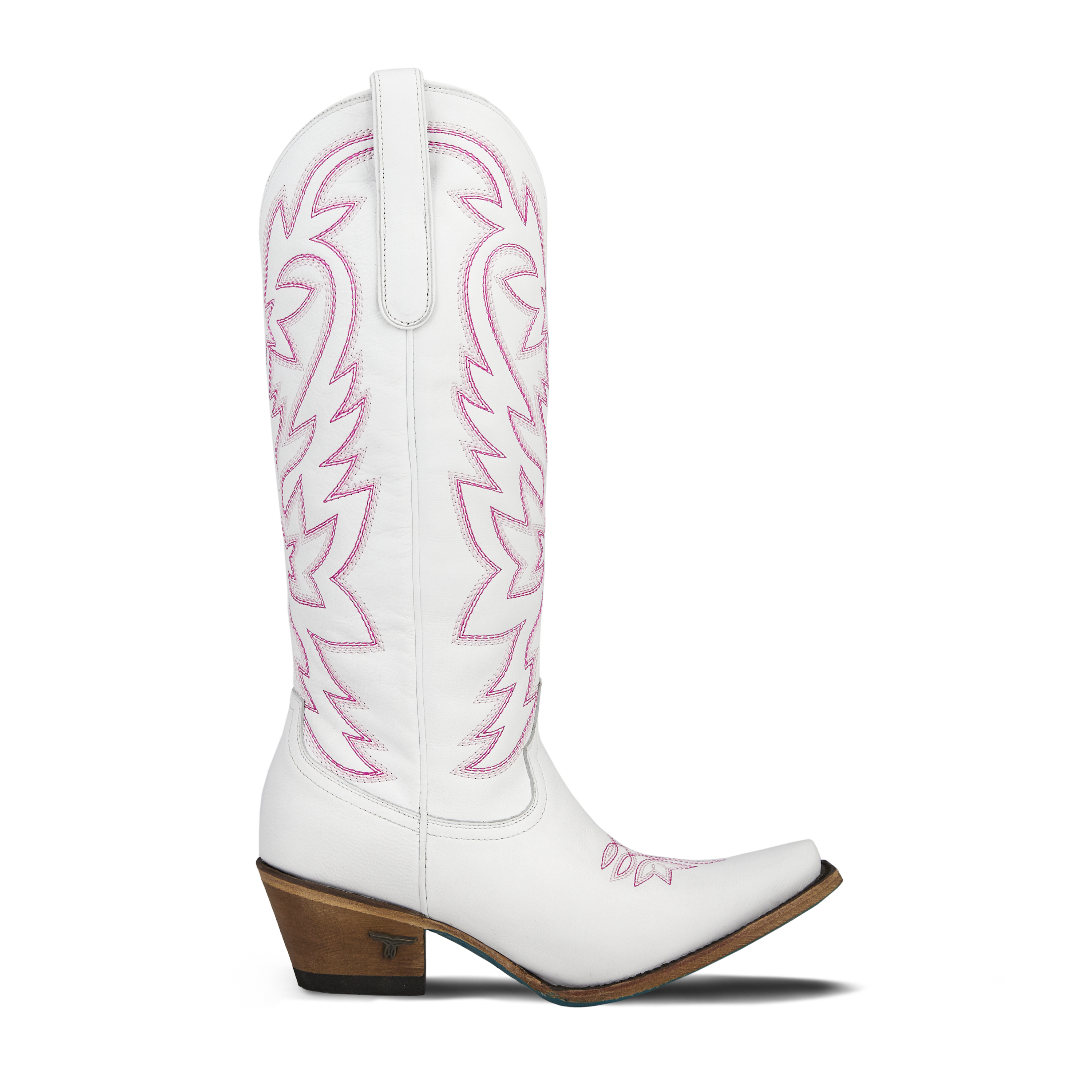 Lane Smokeshow Boot - Matte White and Neon Pink