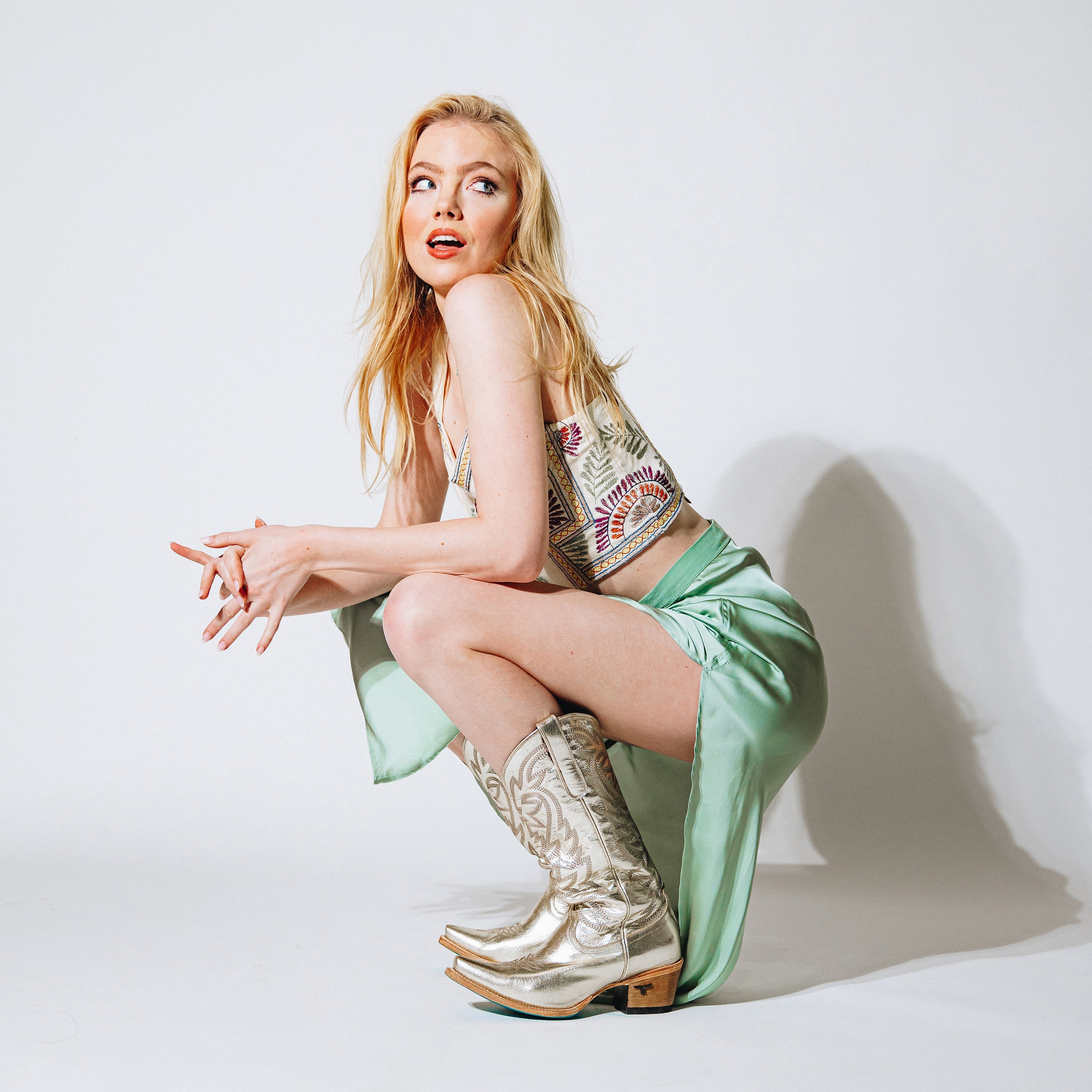 Lane Smokeshow Boot - Champagne Metallic