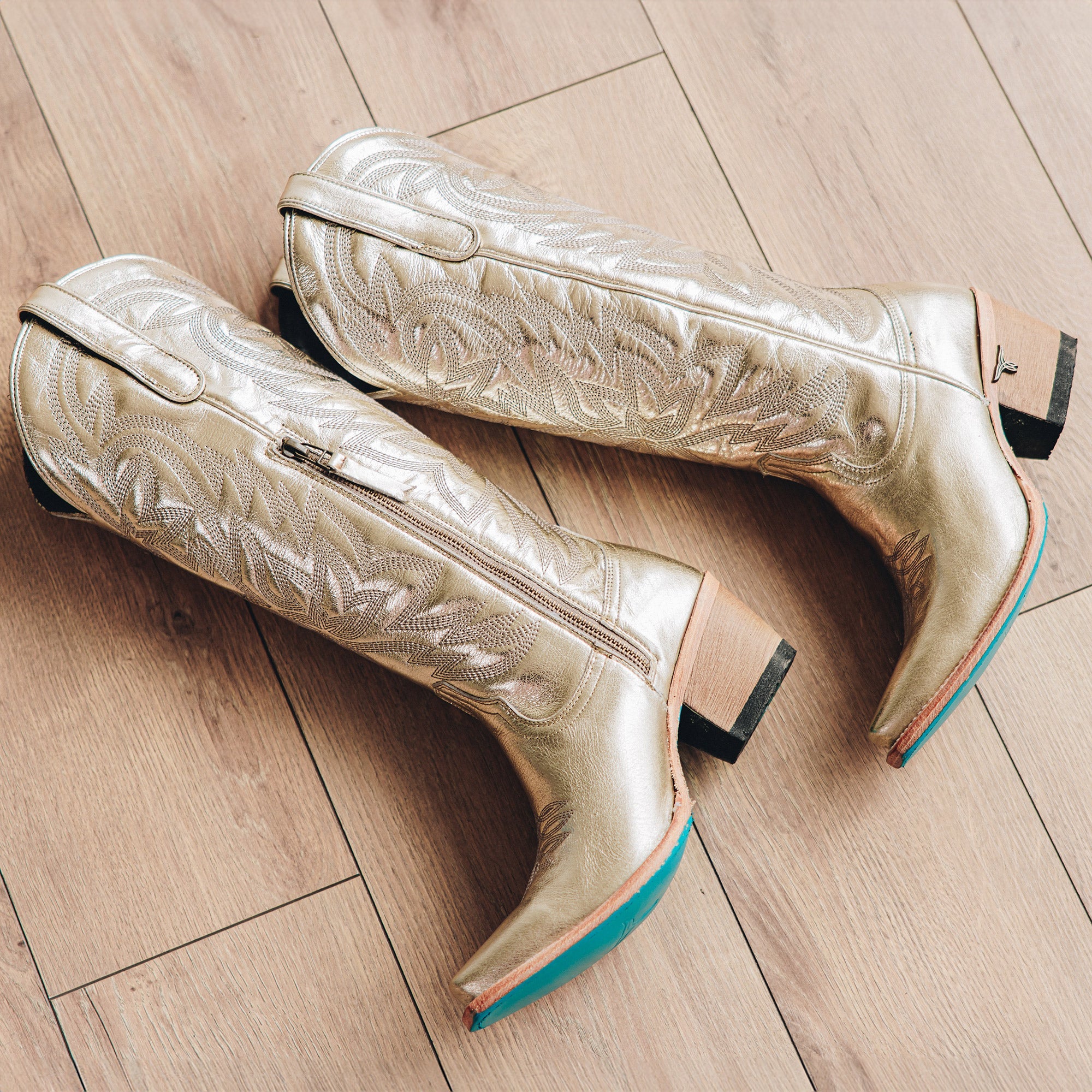 Lane Smokeshow Boot - Champagne Metallic