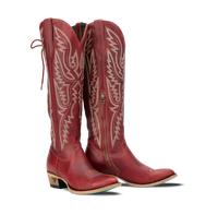 Lane Monica Knee High Corset - Smoldering Ruby