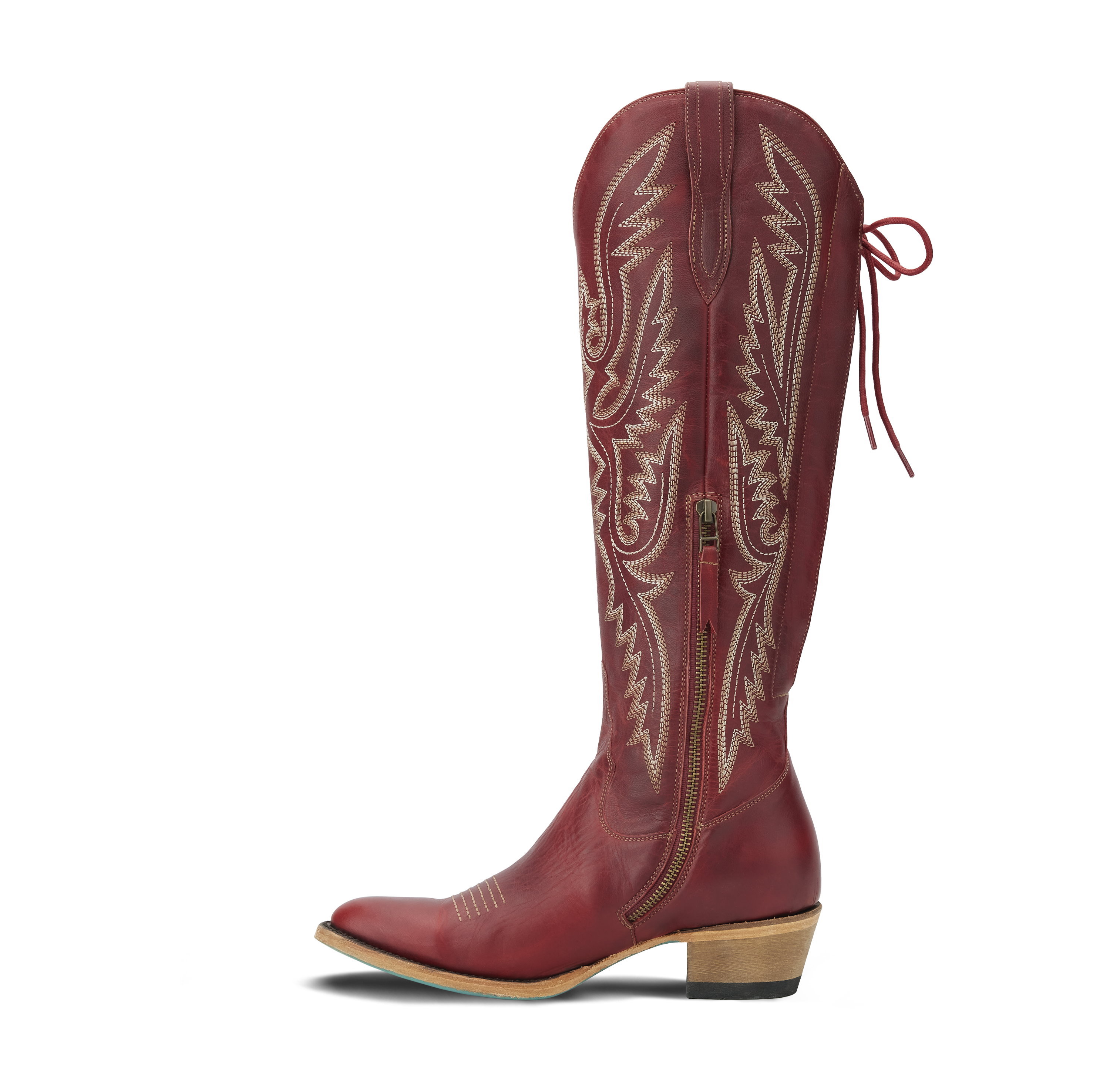Lane Monica Knee High Corset - Smoldering Ruby