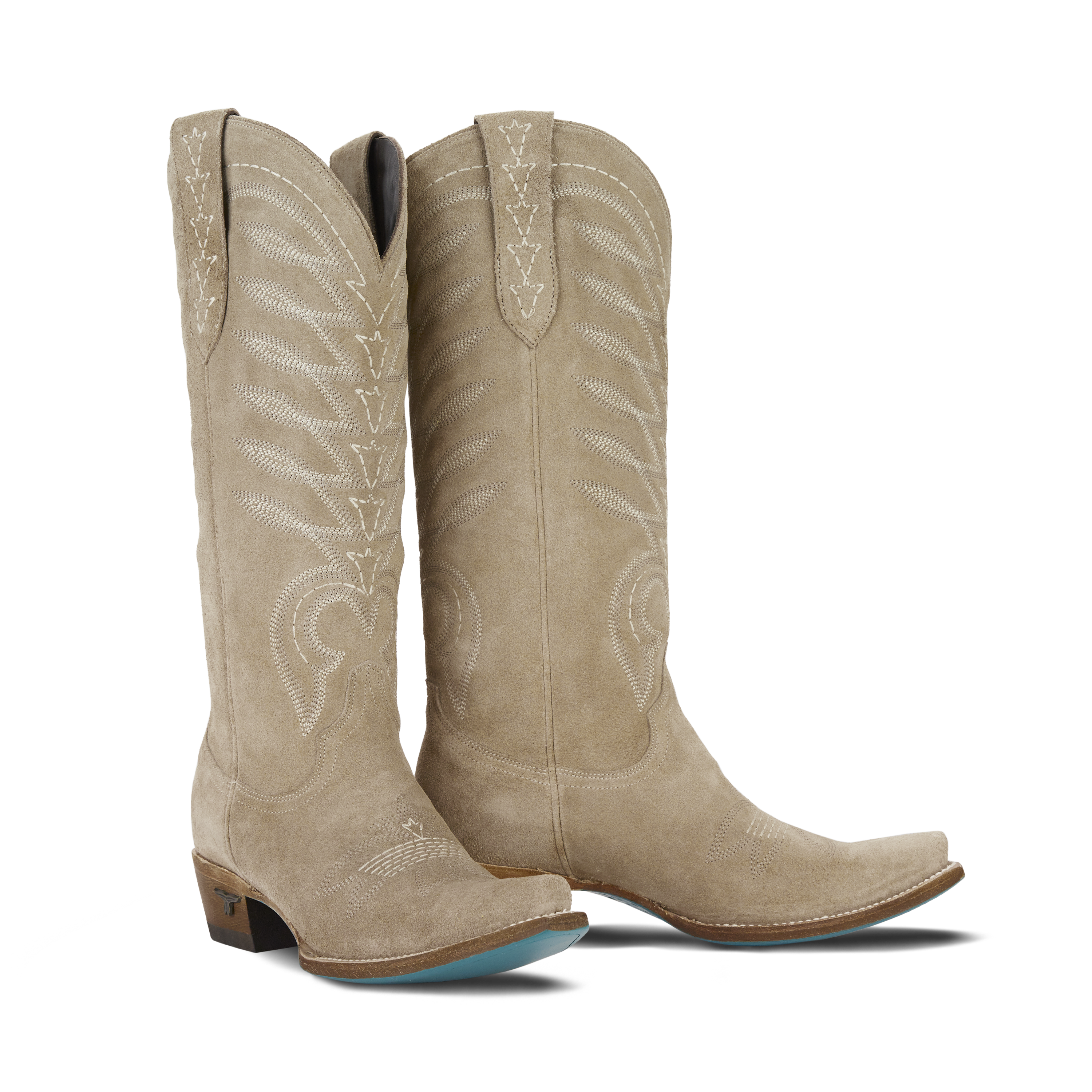 Lane Squash Blossom Boot - Latte Suede