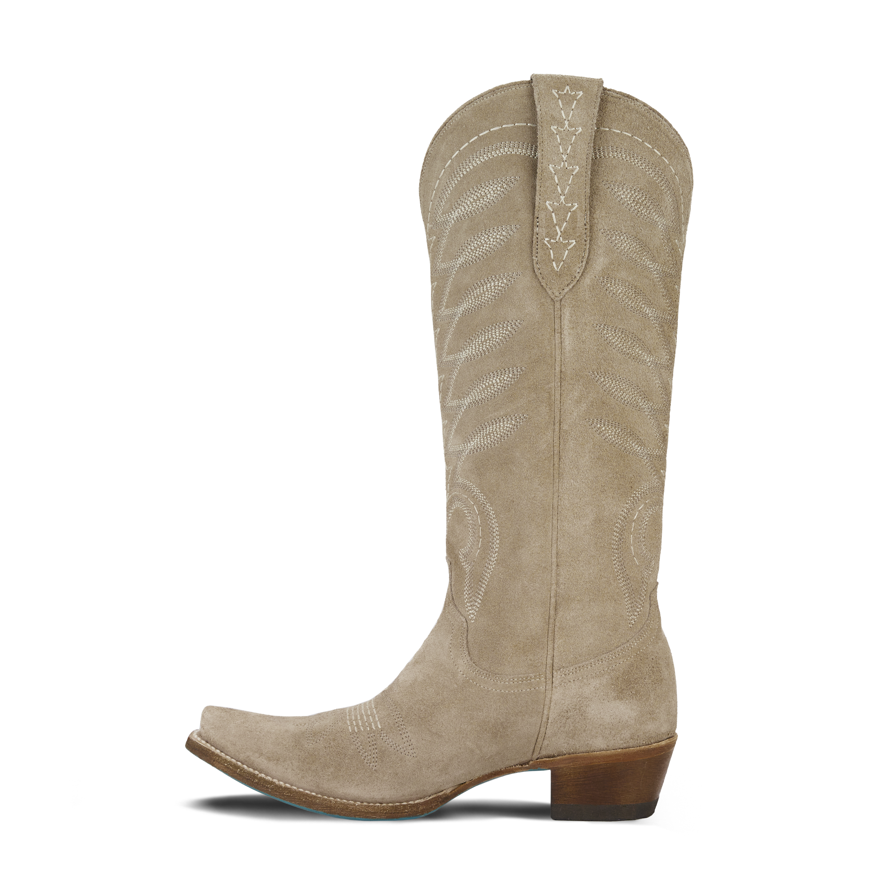 Lane Squash Blossom Boot - Latte Suede