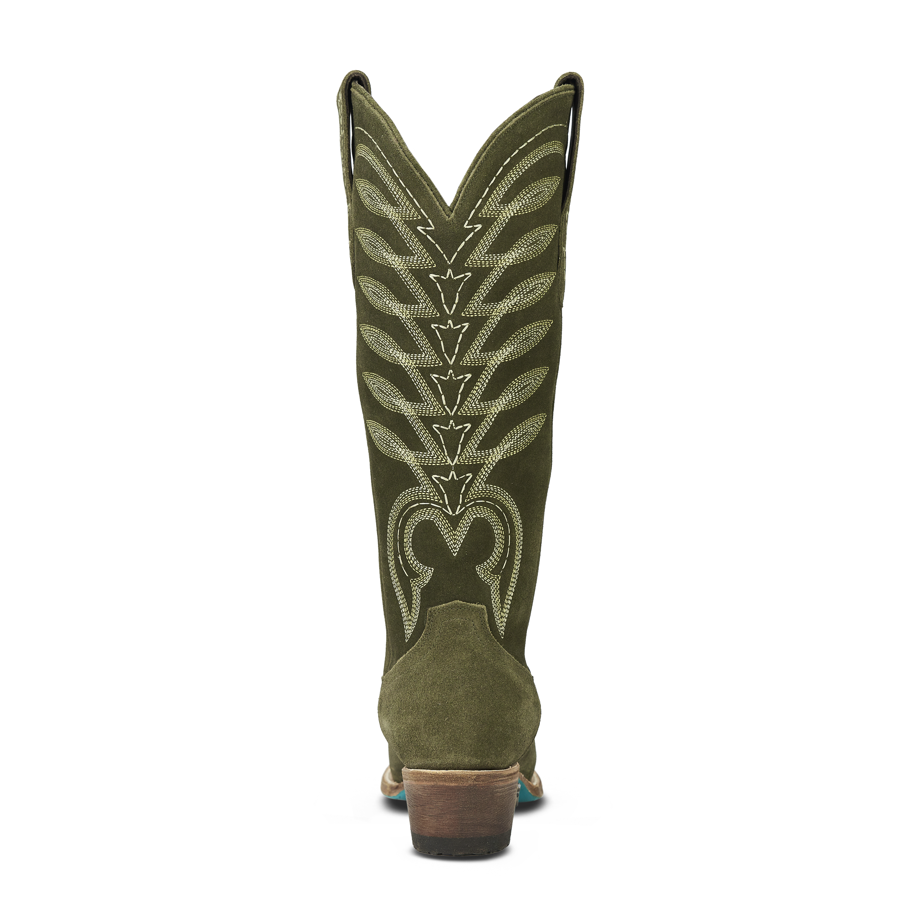 Lane Squash Blossom Boot - Olive Suede