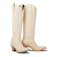 Lane Jentry Knee High Boot - Pale Ivory