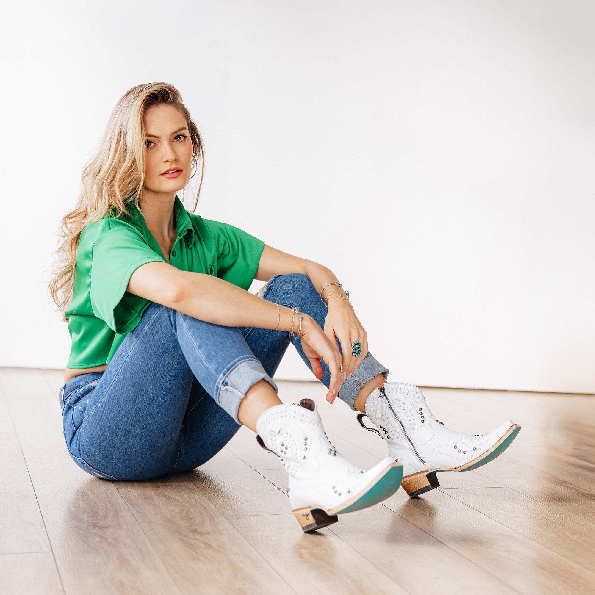 Lane Cossette Bootie - Matte White
