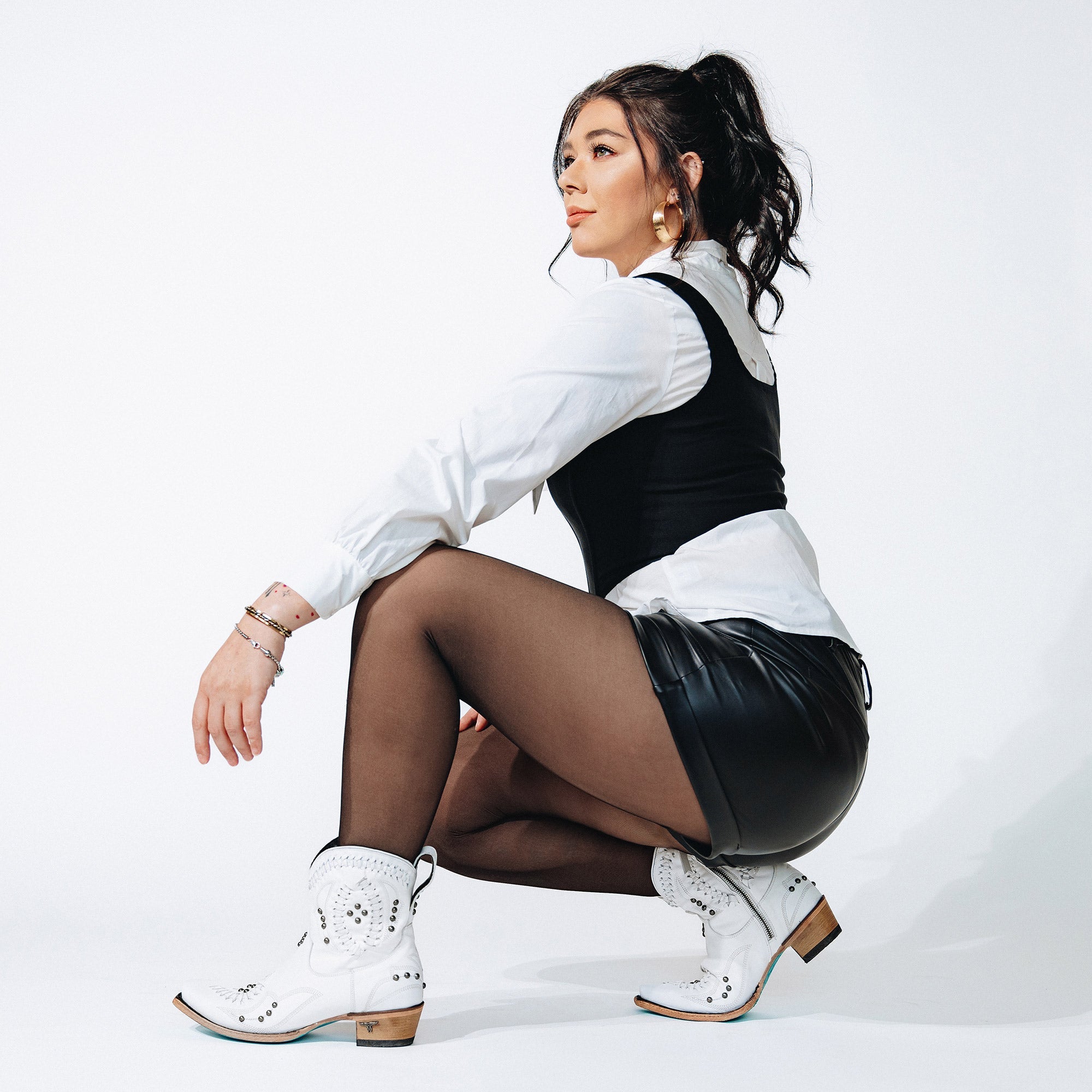 Lane Cossette Bootie - Matte White