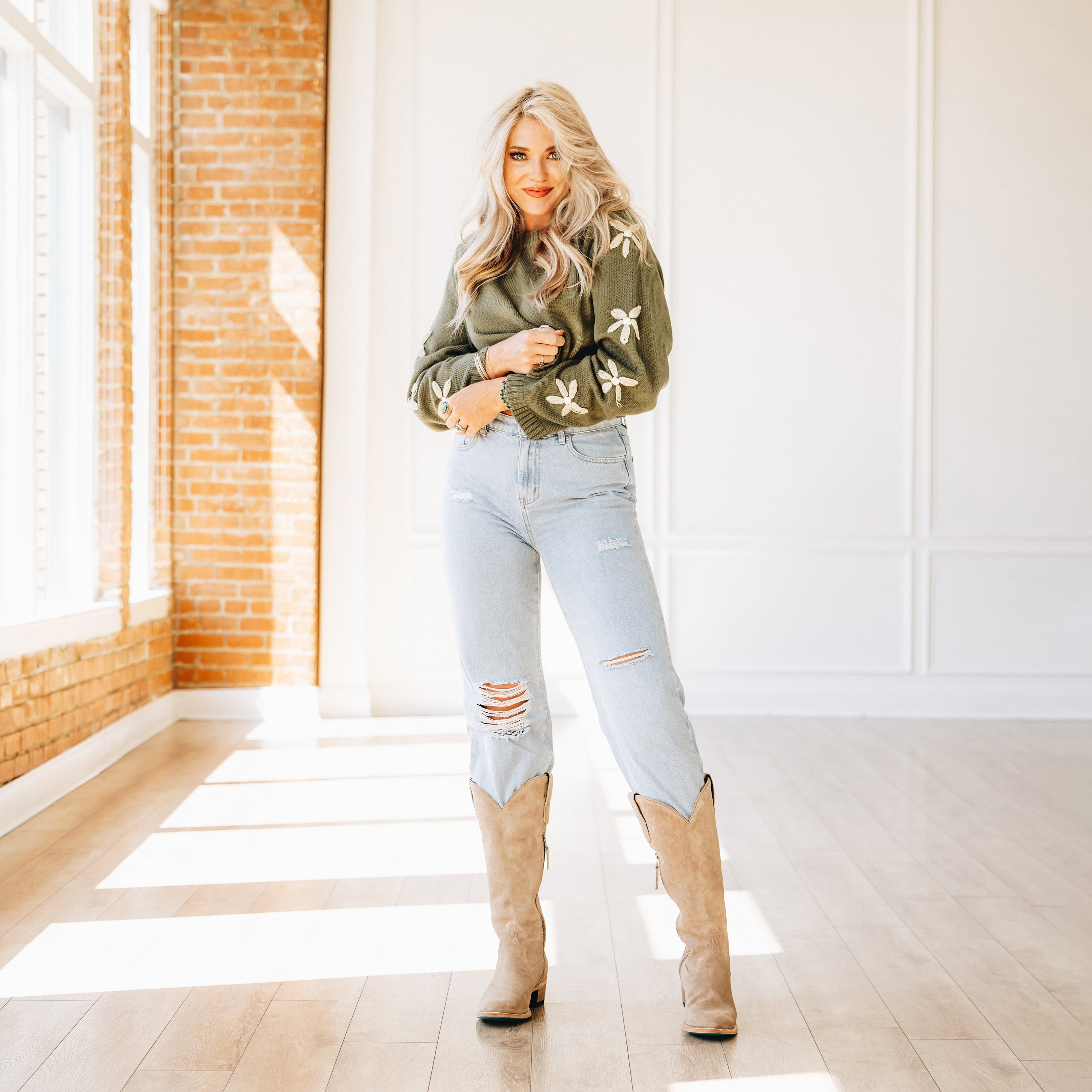 Lane Plain Jane Boot - Latte Suede