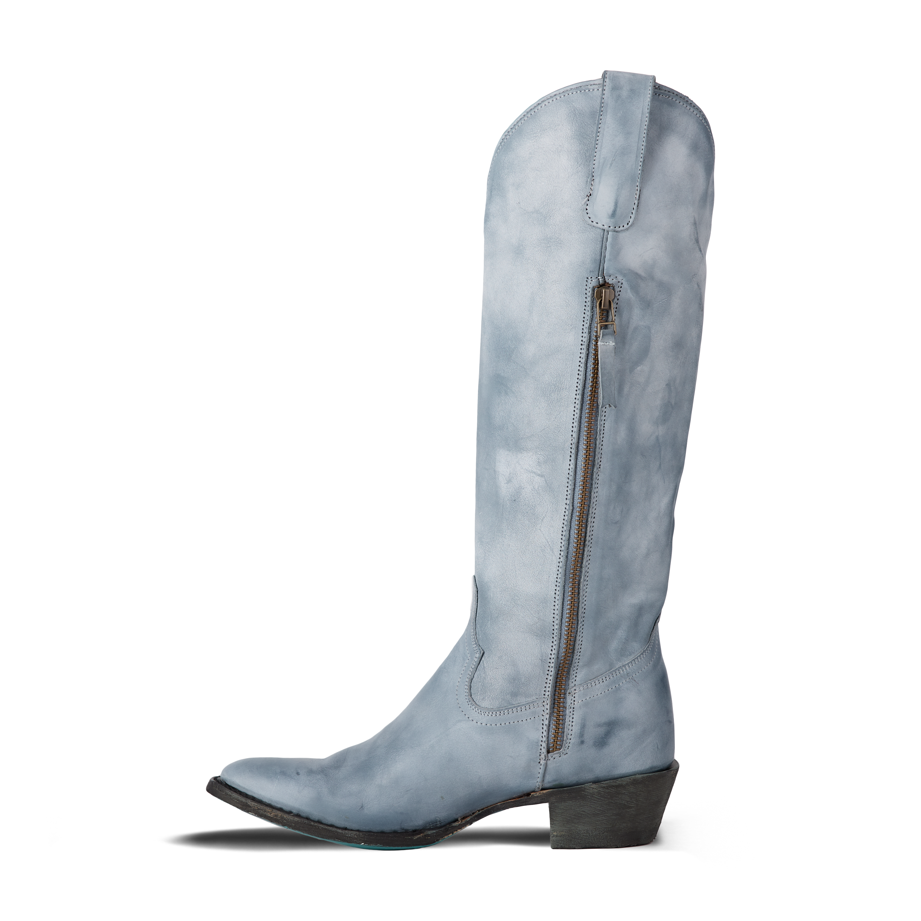 Lane Plain Jane Boot - Washed Denim