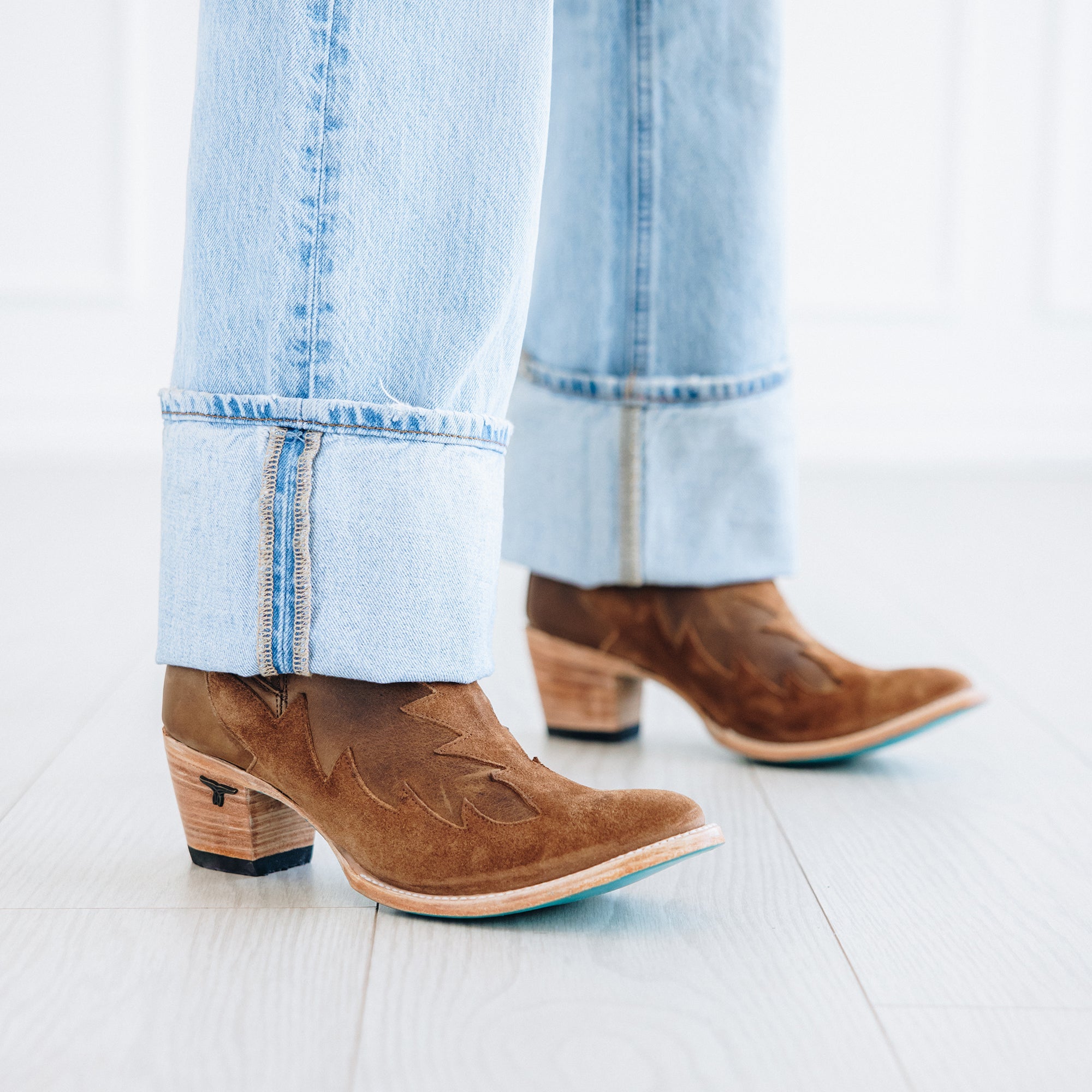 Lane Western Chelsea Bootie - Toffee Suede