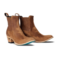 Lane Western Chelsea Bootie - Toffee Suede