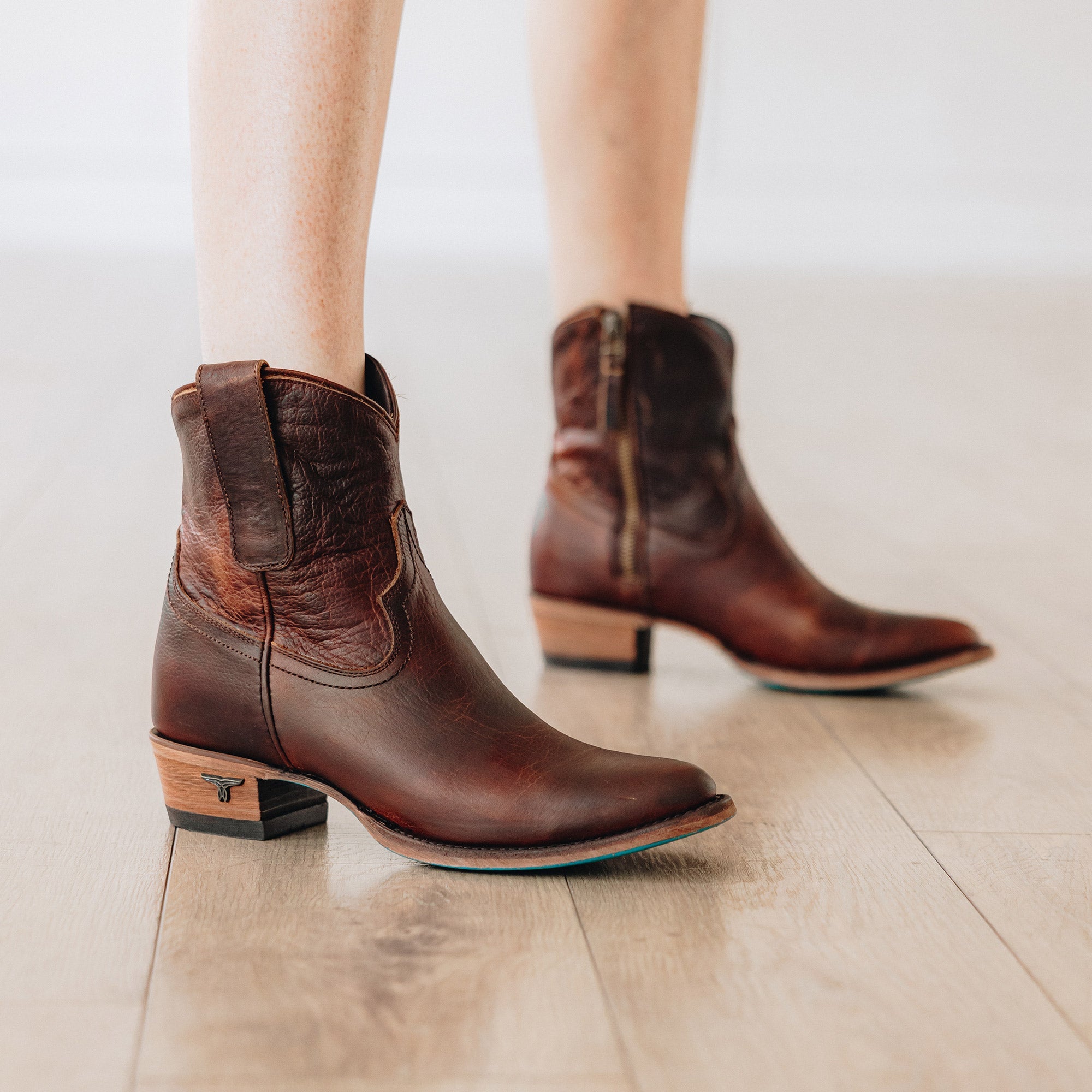 Lane Plain Jane Bootie - Cognac