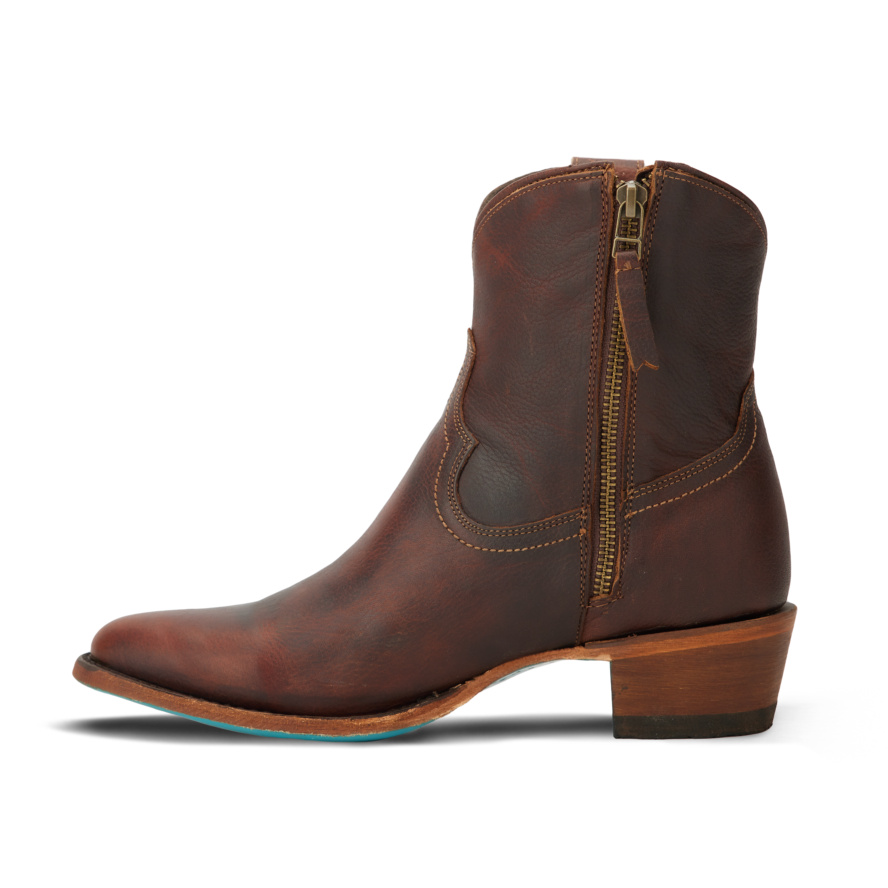 Lane Plain Jane Bootie - Cognac