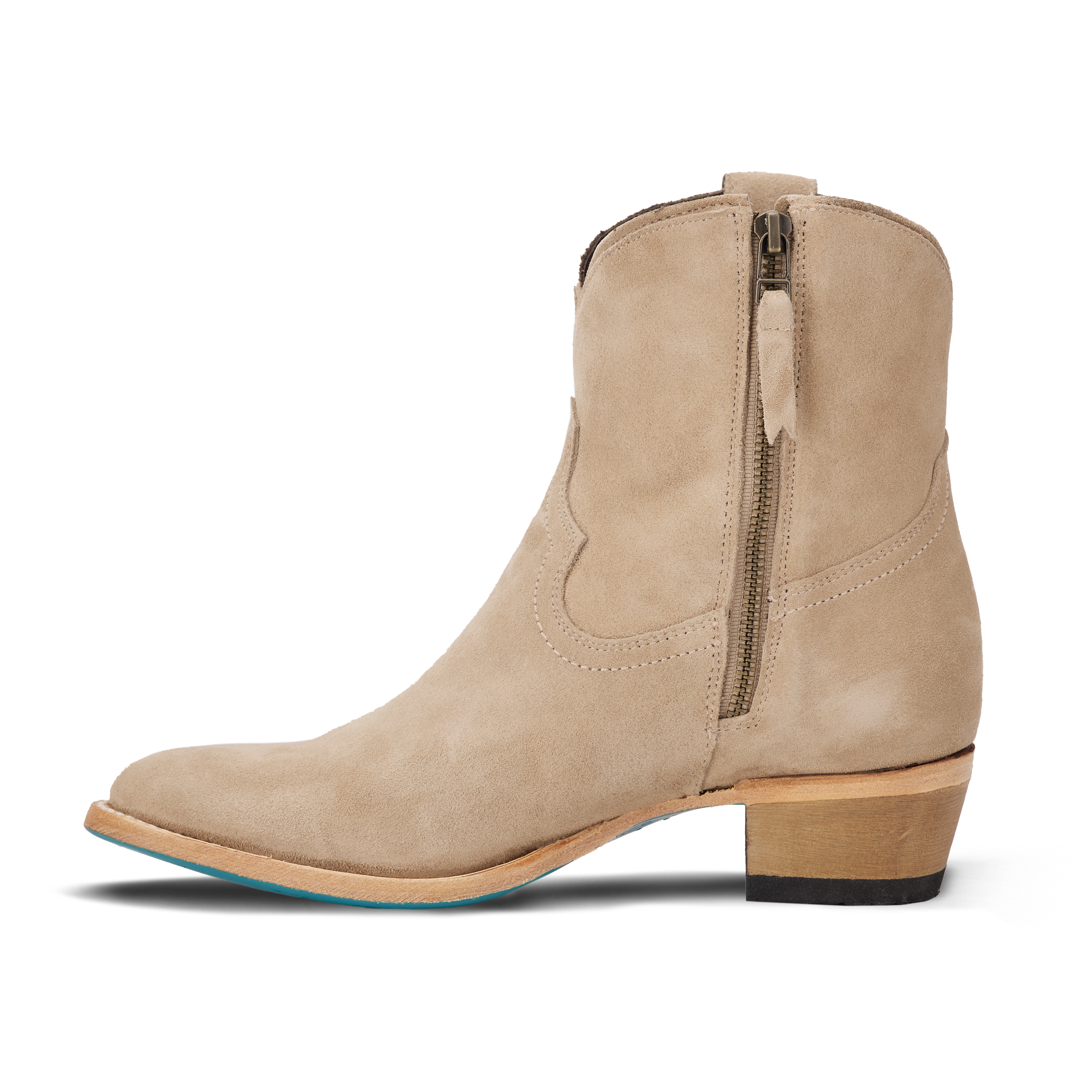 Lane Plain Jane Bootie - Latte Suede