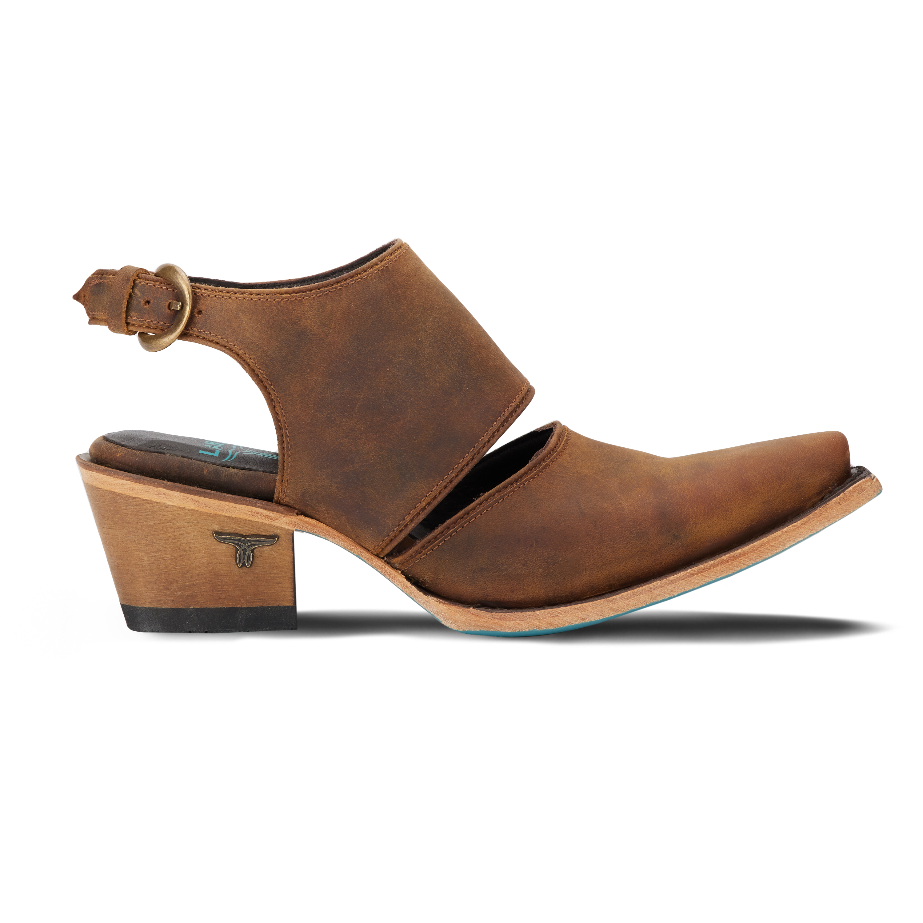 Lane Plain Jane Slingback Mule - Burnt Caramel