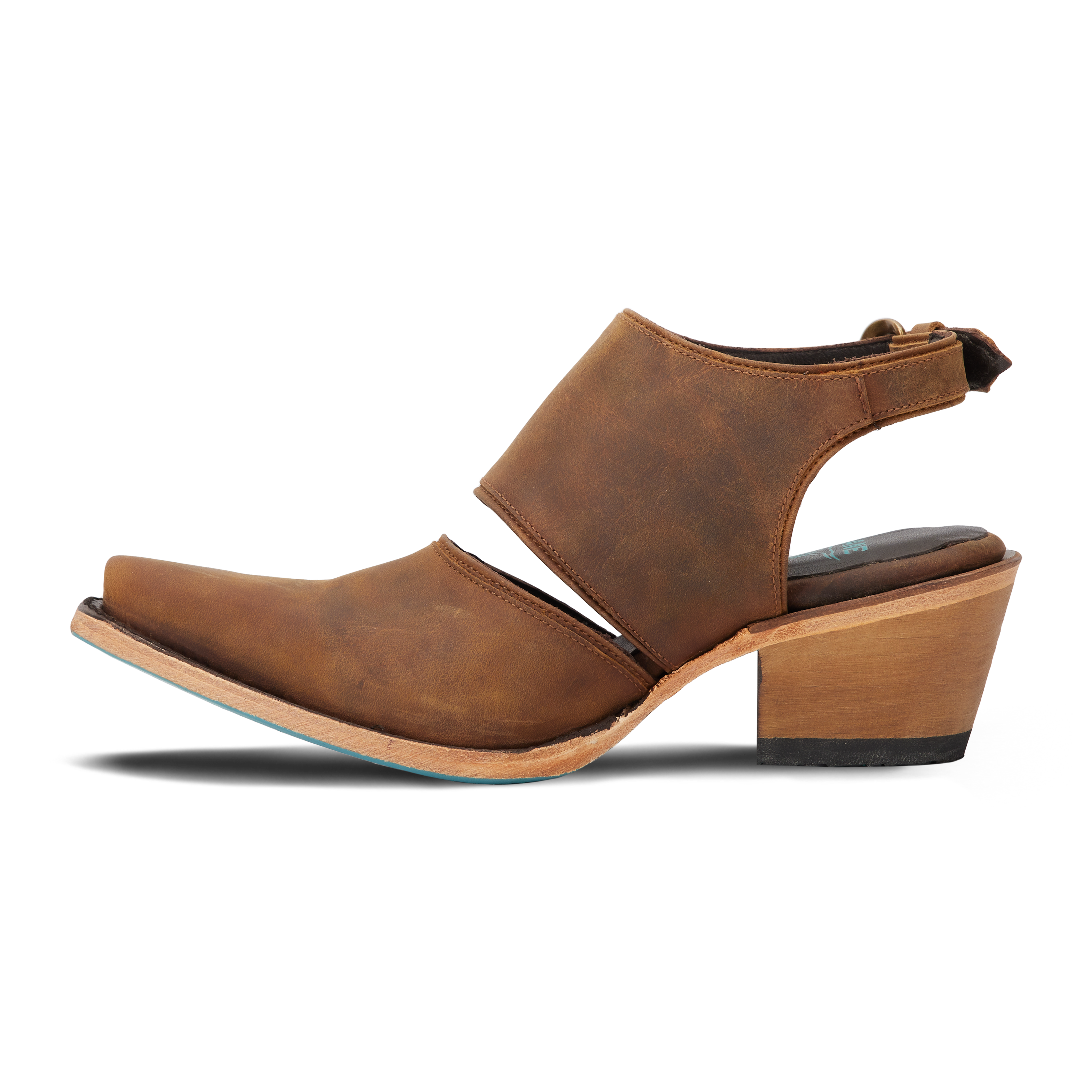 Lane Plain Jane Slingback Mule - Burnt Caramel