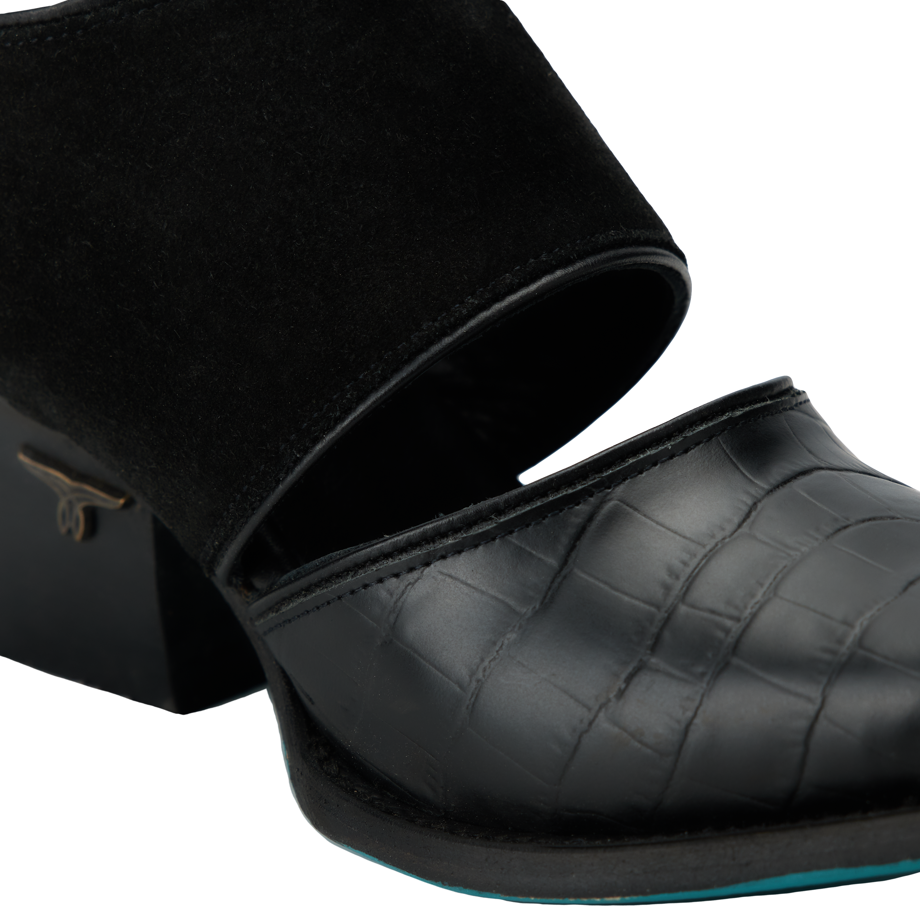Lane Plain Jane Slingback Mule - Soft Black Suede