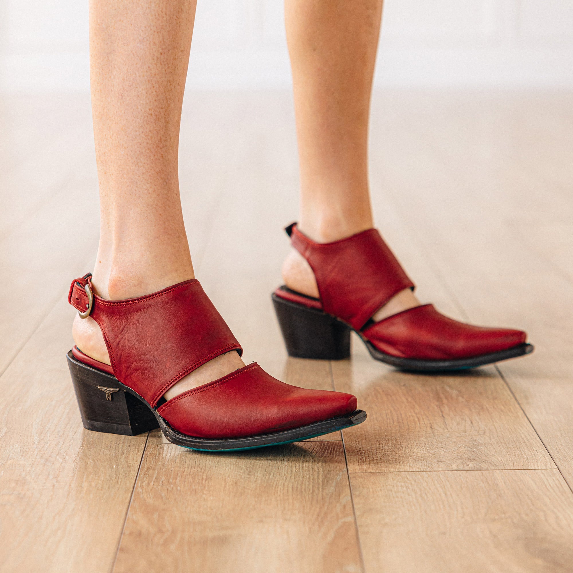 Lane Plain Jane Slingback Mule - Smoldering Ruby