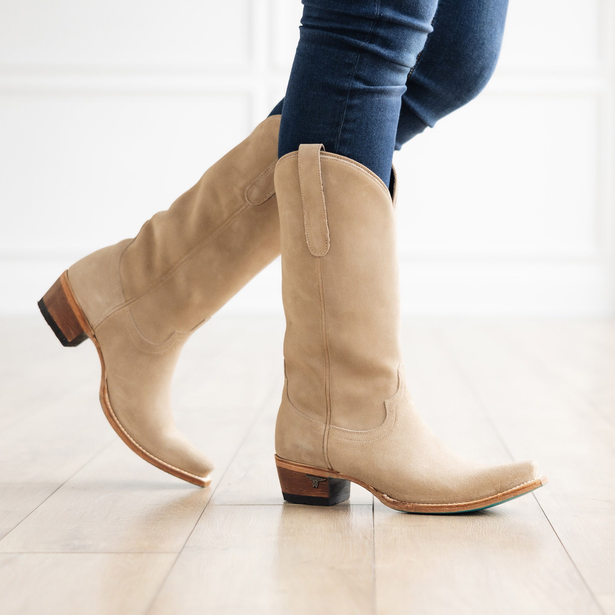 Lane Emma Jane Boot - Latte Suede