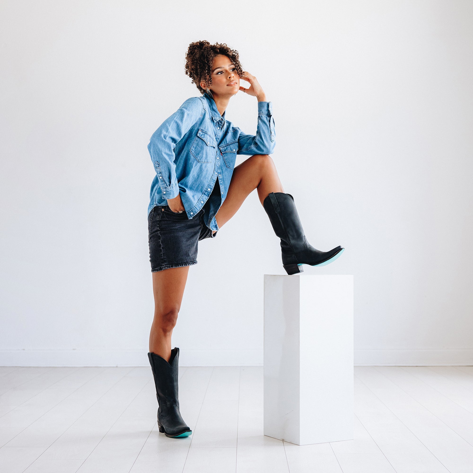 Lane Emma Jane Boot - Matte Black
