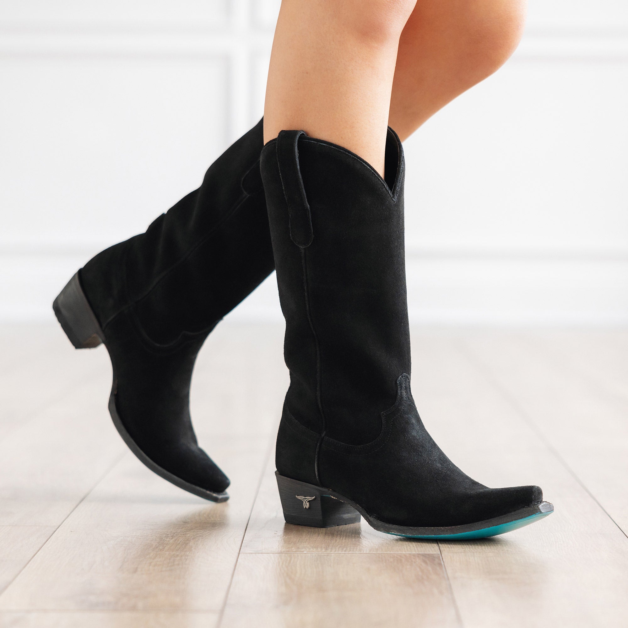 Lane Emma Jane Boot - Soft Black Suede