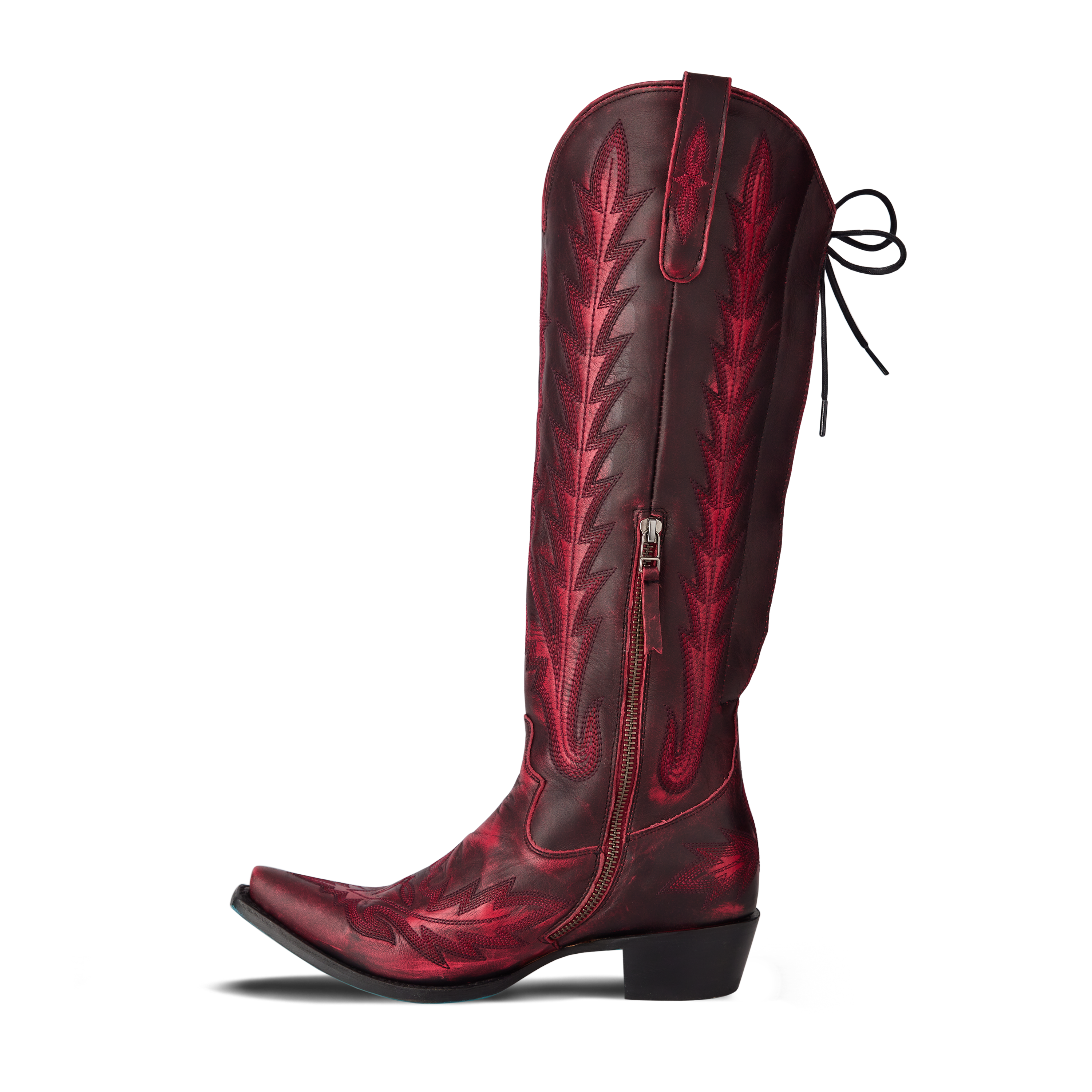 Lane Lexington Knee High Corset - Black Cherry