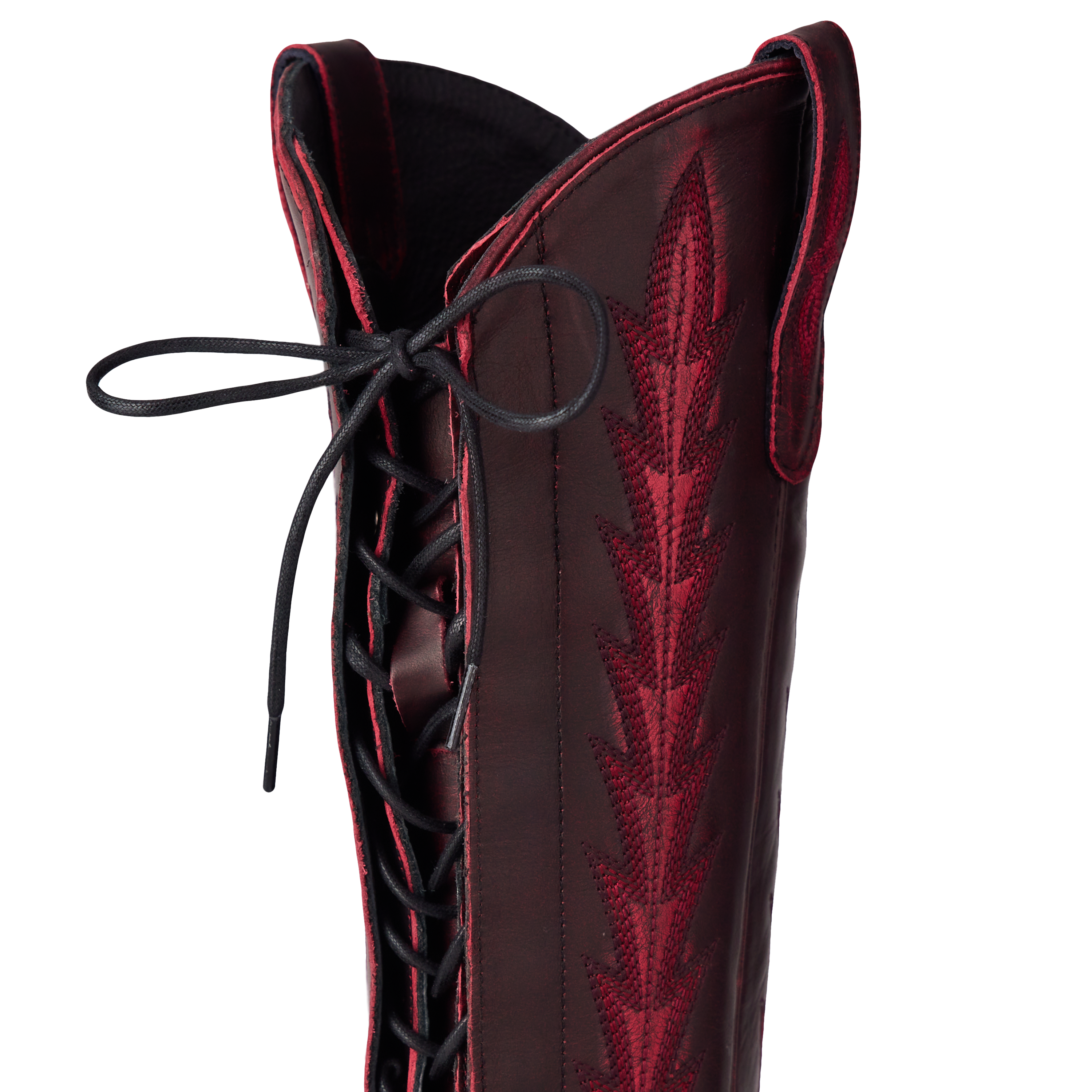 Lane Lexington Knee High Corset - Black Cherry