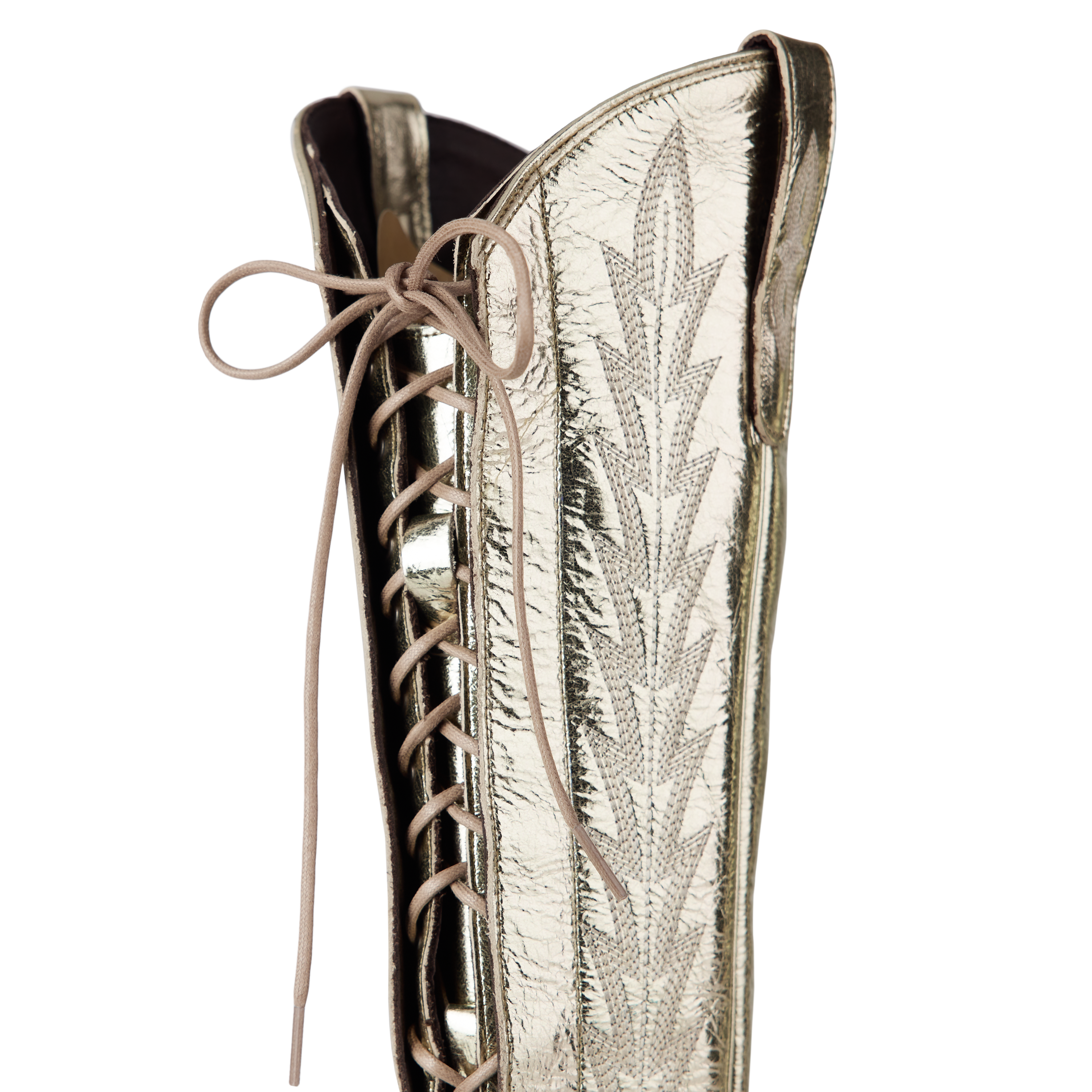 Lane Lexington Knee High Corset - Champagne Metallic
